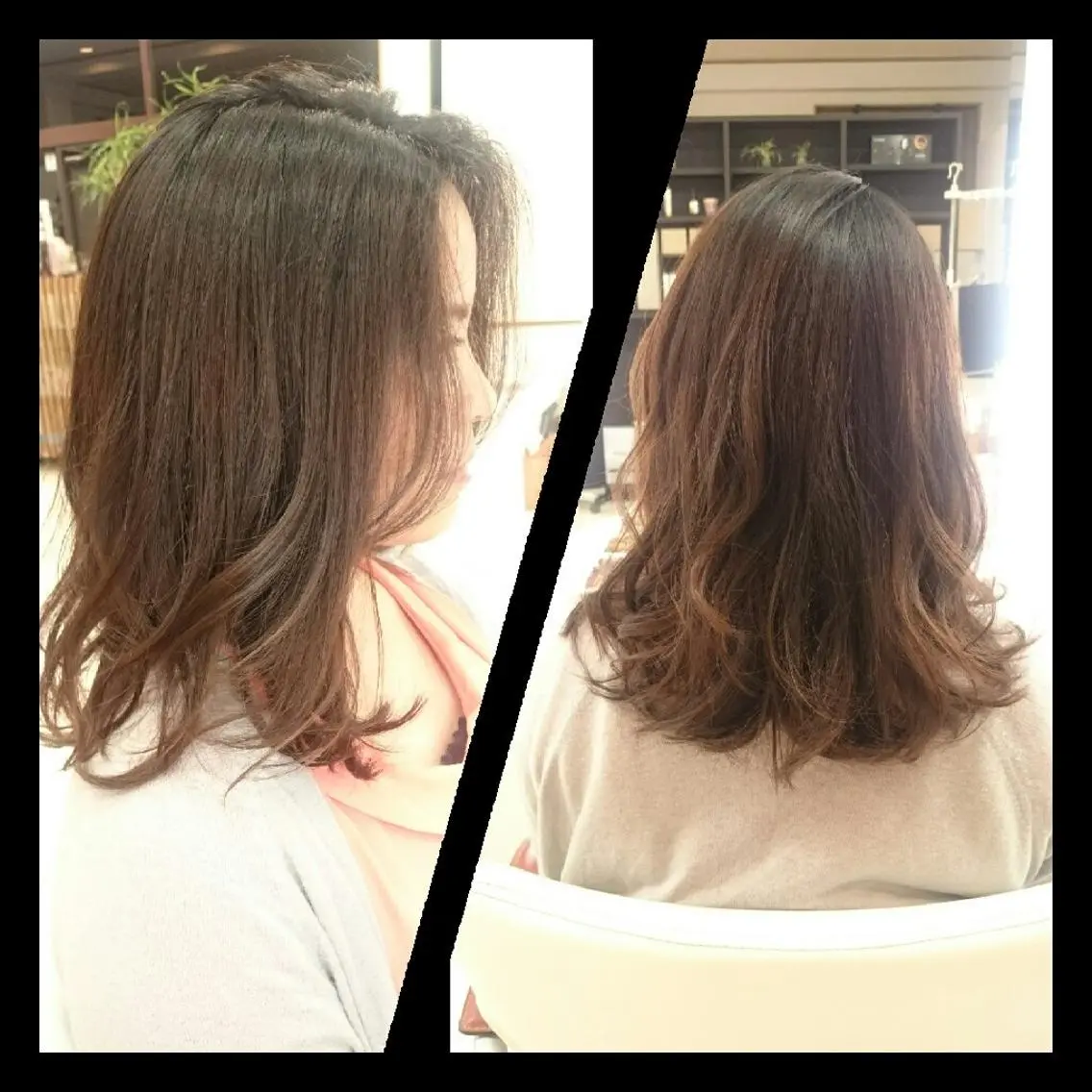 ミディアム キンジョウ エナミのヘアスタイル