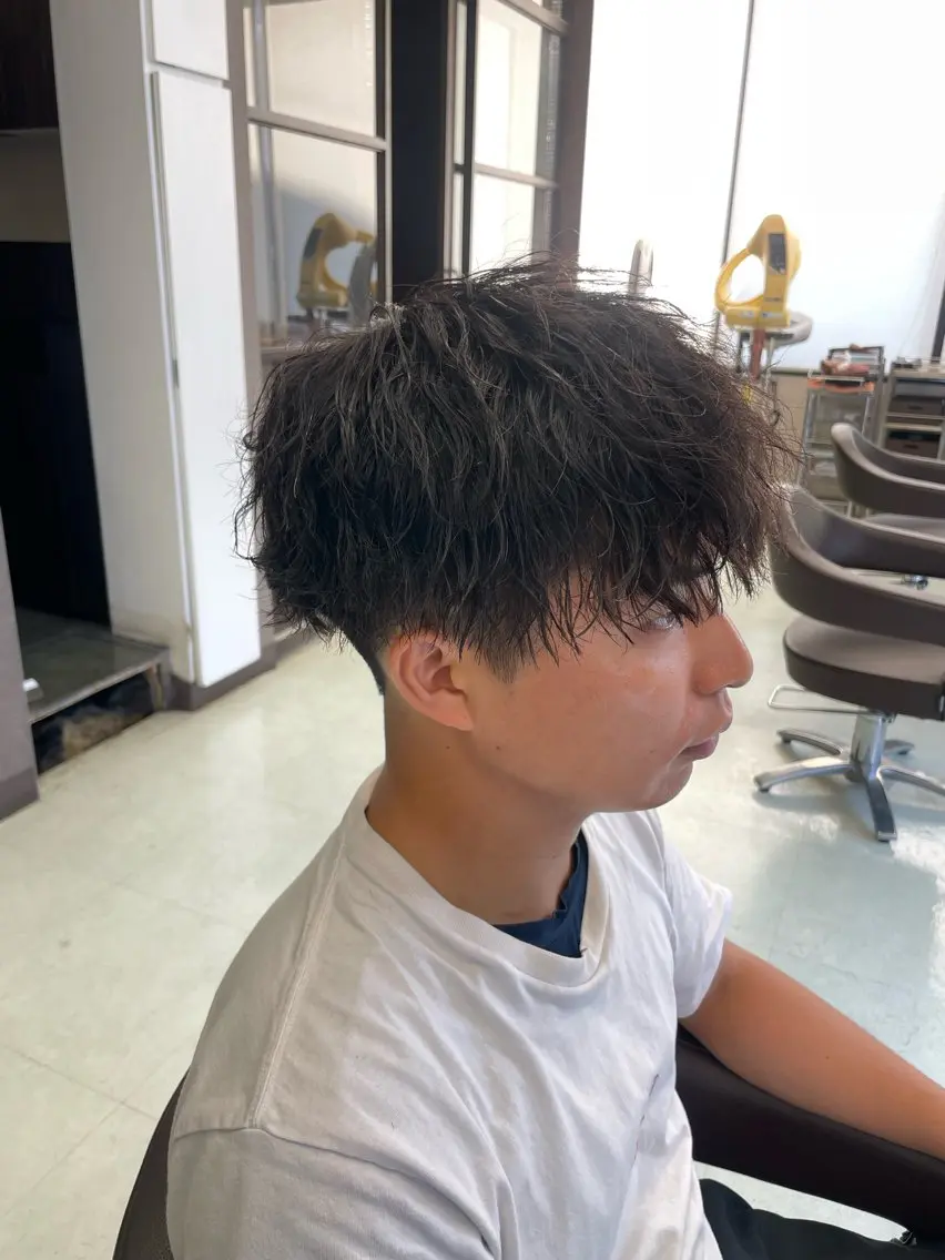 パーマ メンズ メンズパーマ 刈り上げ ✨似合わせ特化美容師 WILL上村 拳吾のヘアスタイル