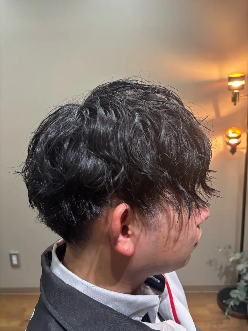 パーマ メンズ 生川 流好のヘアスタイル