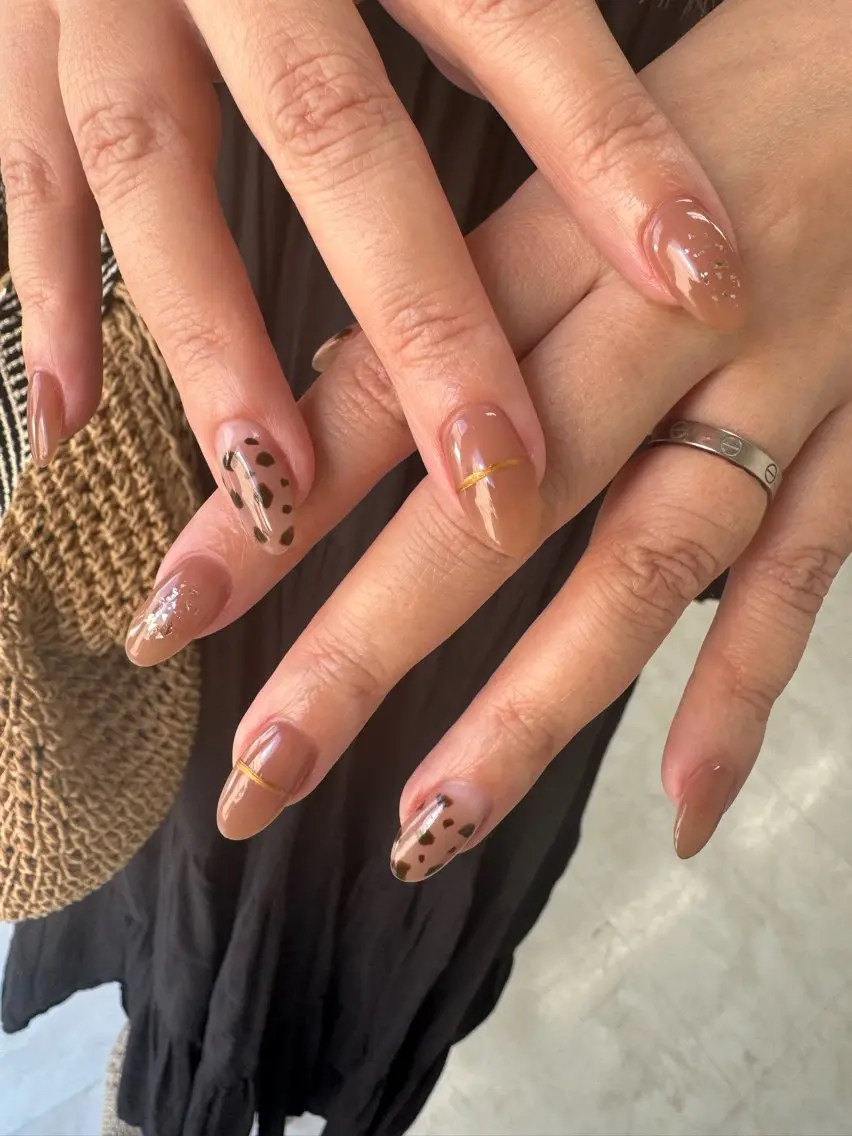 ネイル アニマル柄 ハンドネイル Nail salon Genieのネイルデザイン