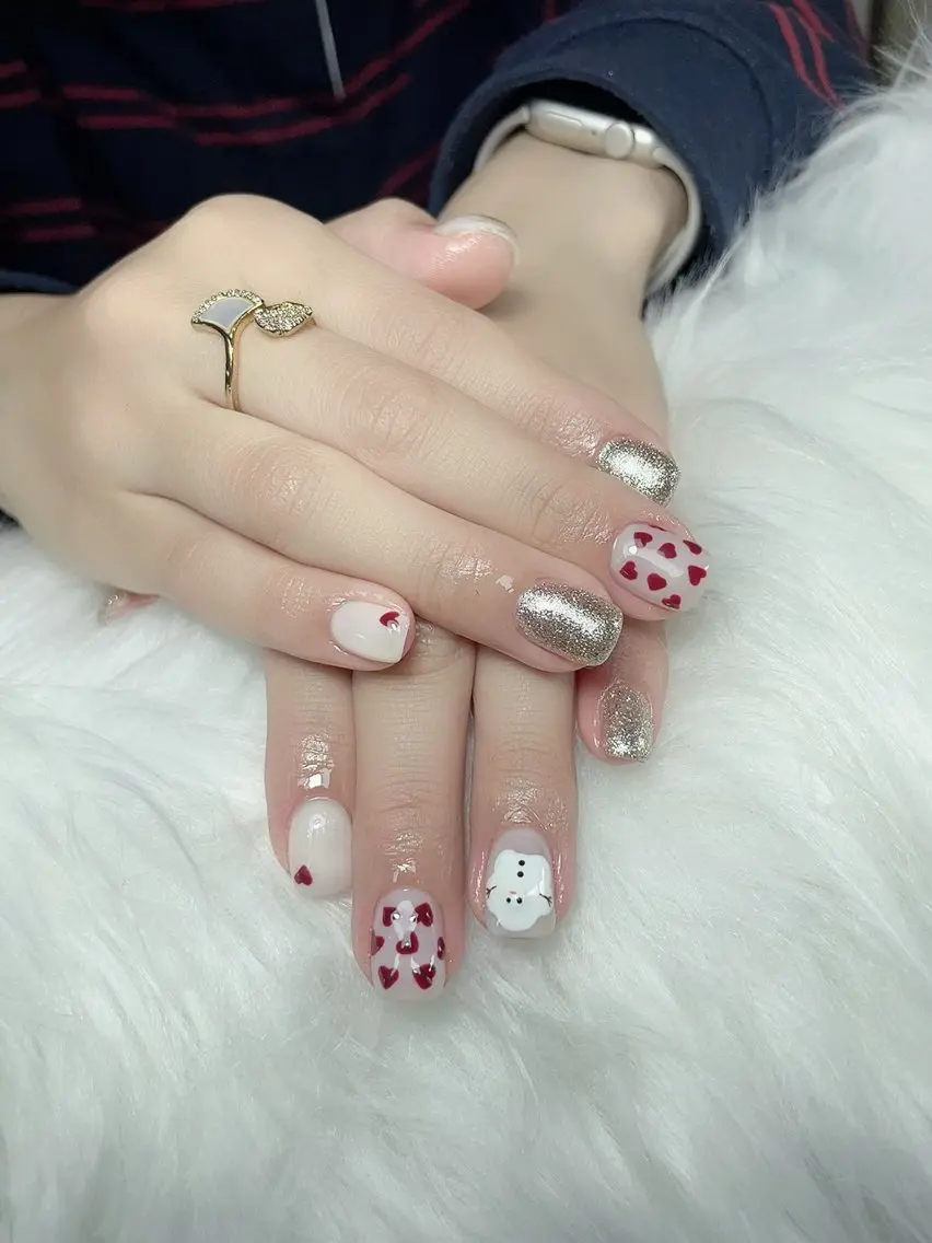 大人気◆［HAND］デザインシンプルネイル❤️+オフのみ:無料の写真