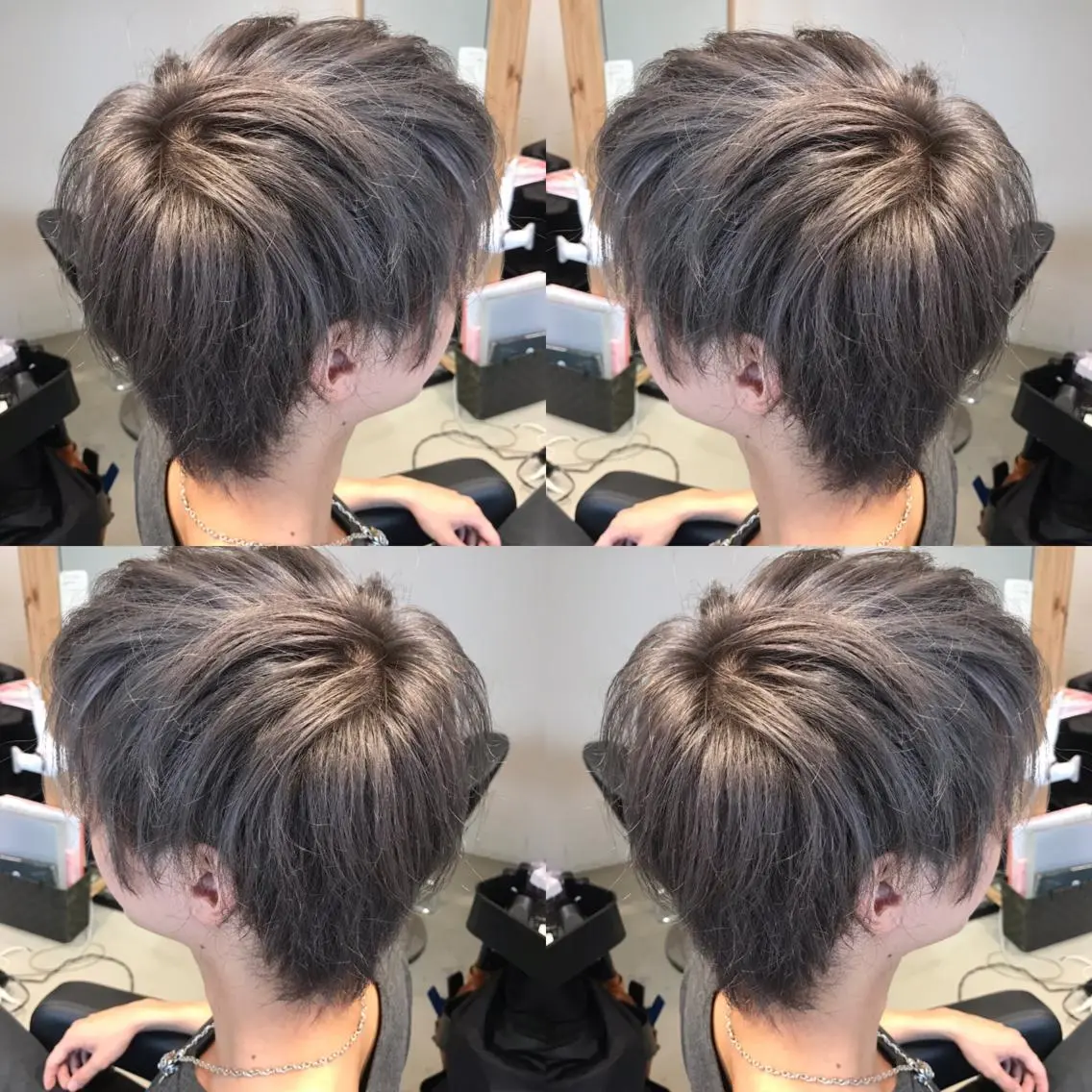 ショート カラー メンズ メンズブリーチ ブリーチ ブロンド オレンジ シルバー ヘアカラー 大久保 隆蔵のヘアスタイル