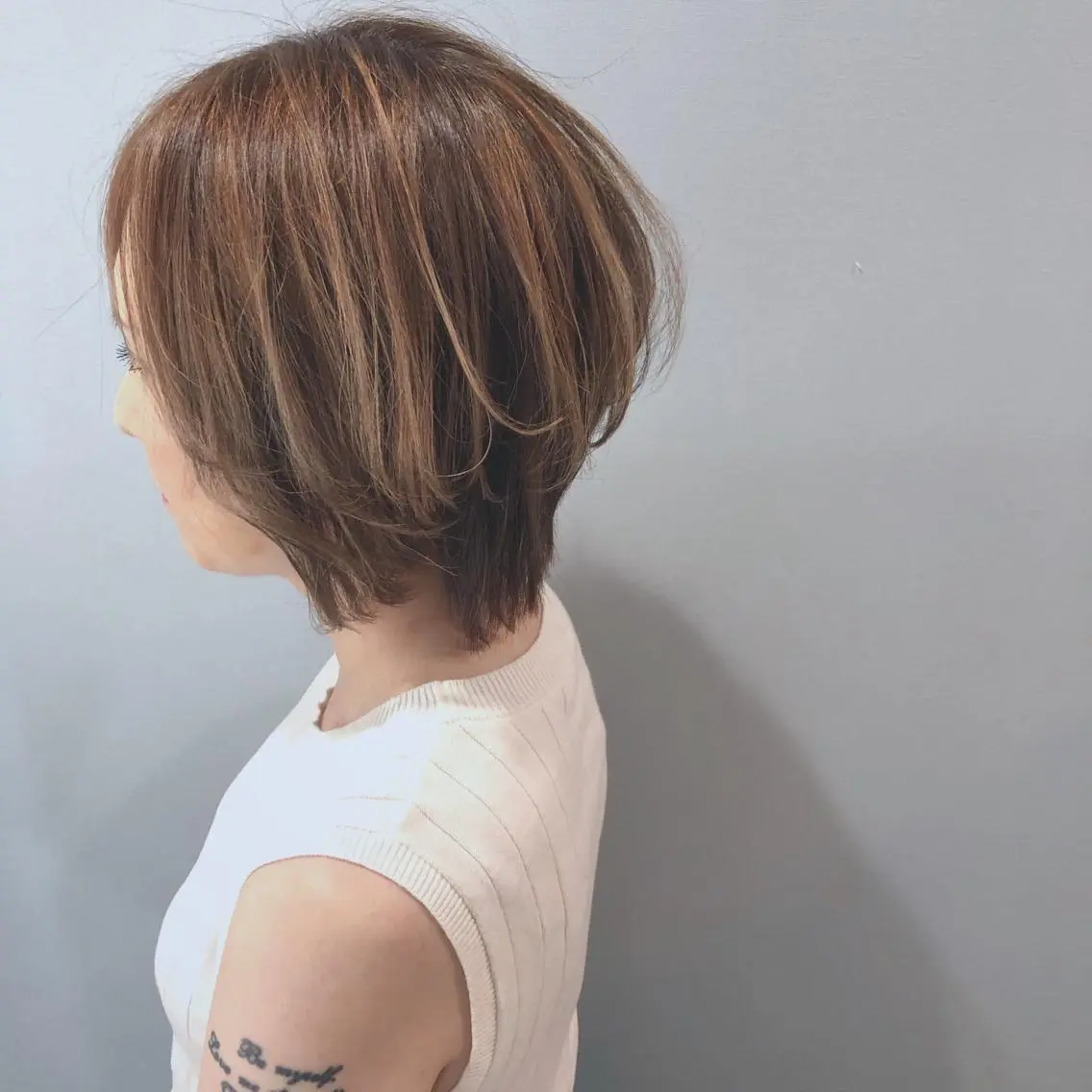 ショート カラー パーマ カット ヘアカラー トリートメント 艶髪/韓国レイヤー イノウエヒロキのヘアスタイル