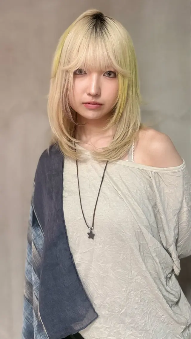 カラー デザインカラー ブリーチカラー/ ruiruiのヘアスタイル