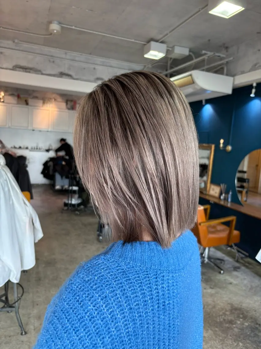 ミディアム ヘアカラー トリートメント 山崎 澪 レイヤーカット/大宮のヘアスタイル