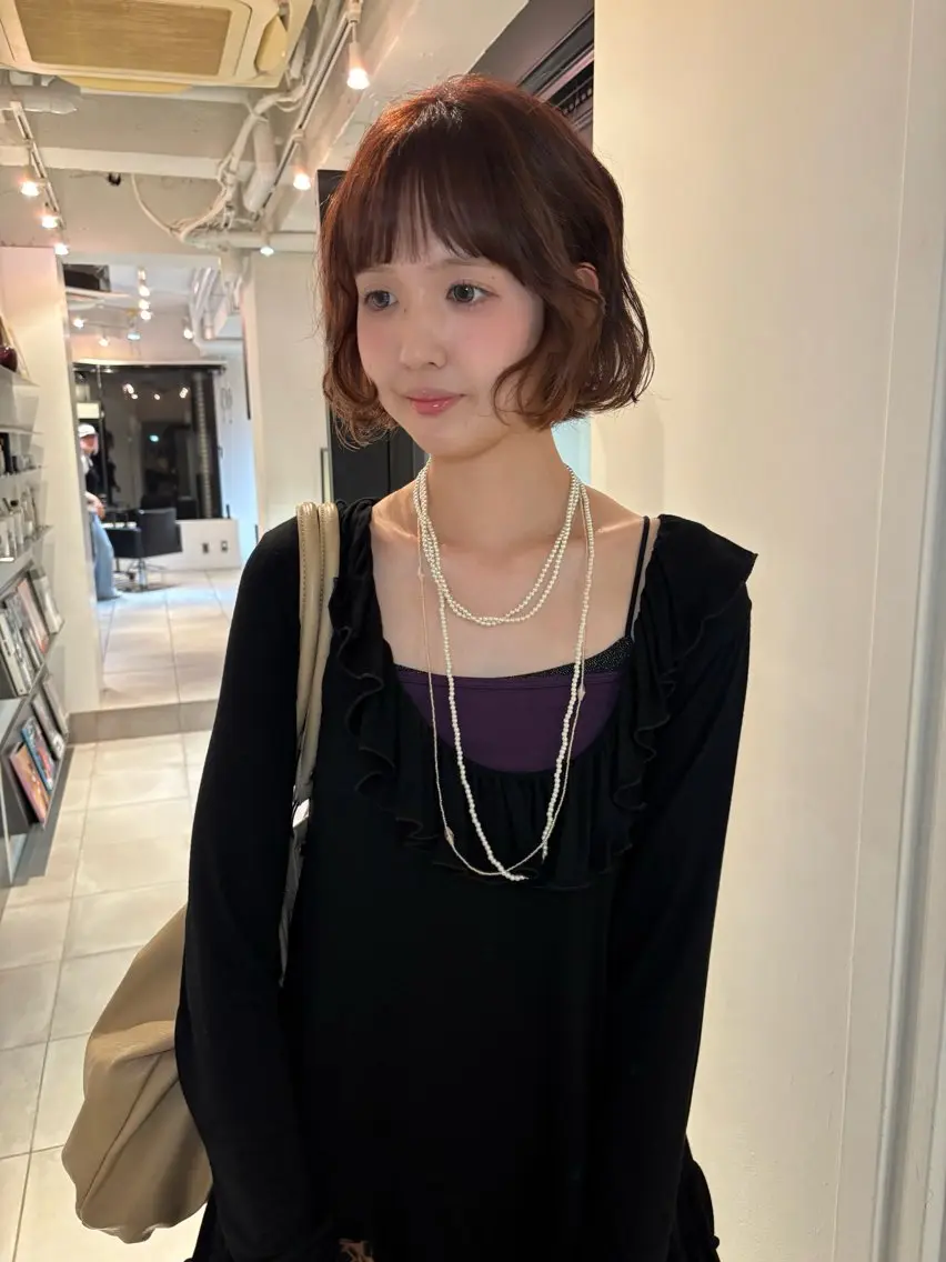 ショート カラー カット ヘアカラー riria/ボブ /ショート/レイヤーのヘアスタイル