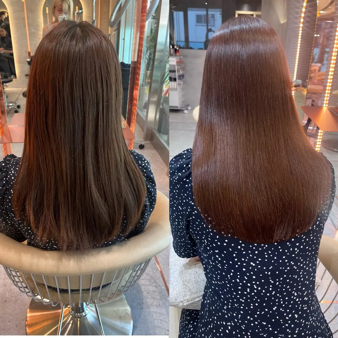ロング カット ヘアカラー 縮毛矯正 トリートメント 銀座/髪質改善/ レイヤー/高野紅のヘアスタイル
