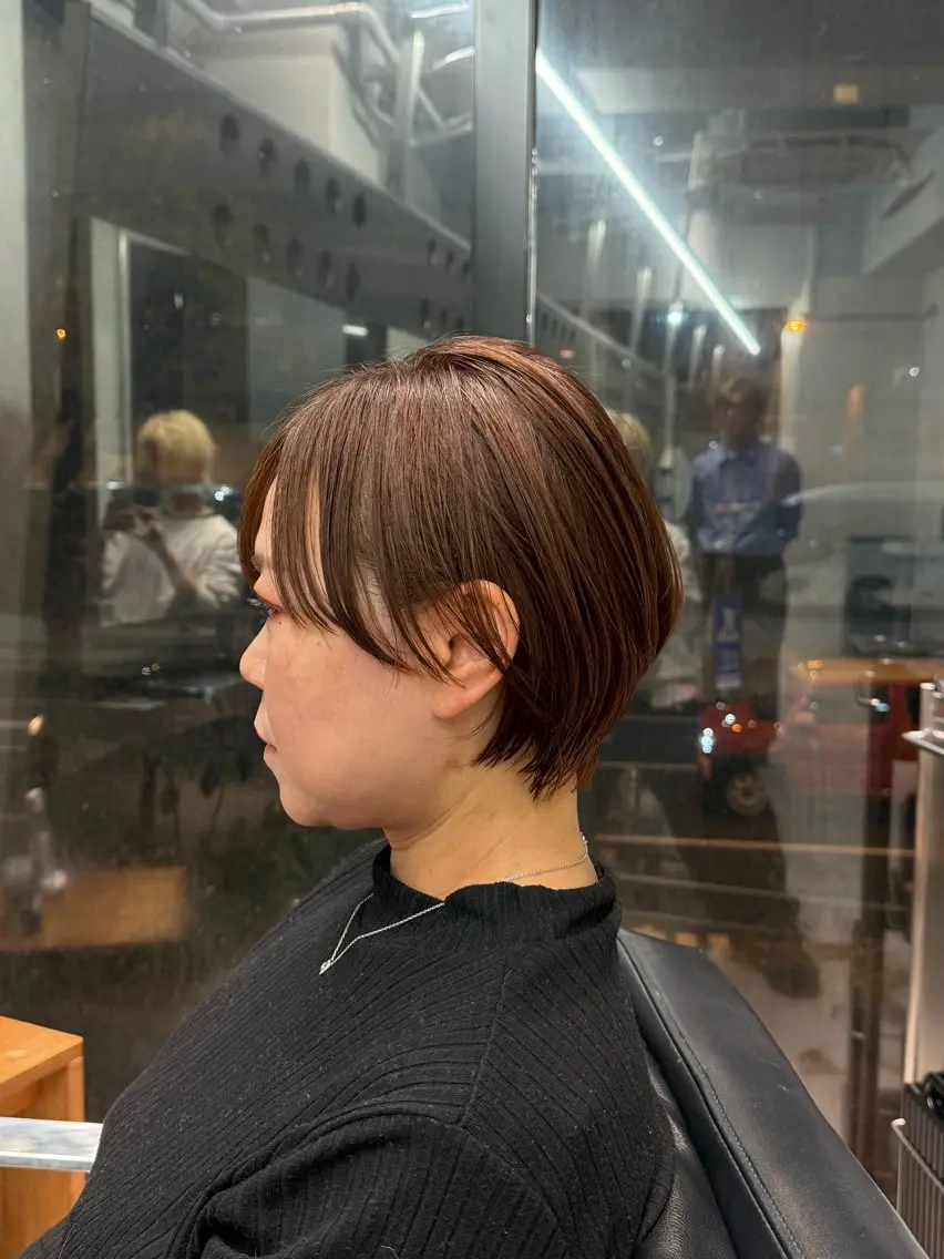 ショート 丸みショート ショートヘア カット 堀江 /木下椋麻のヘアスタイル