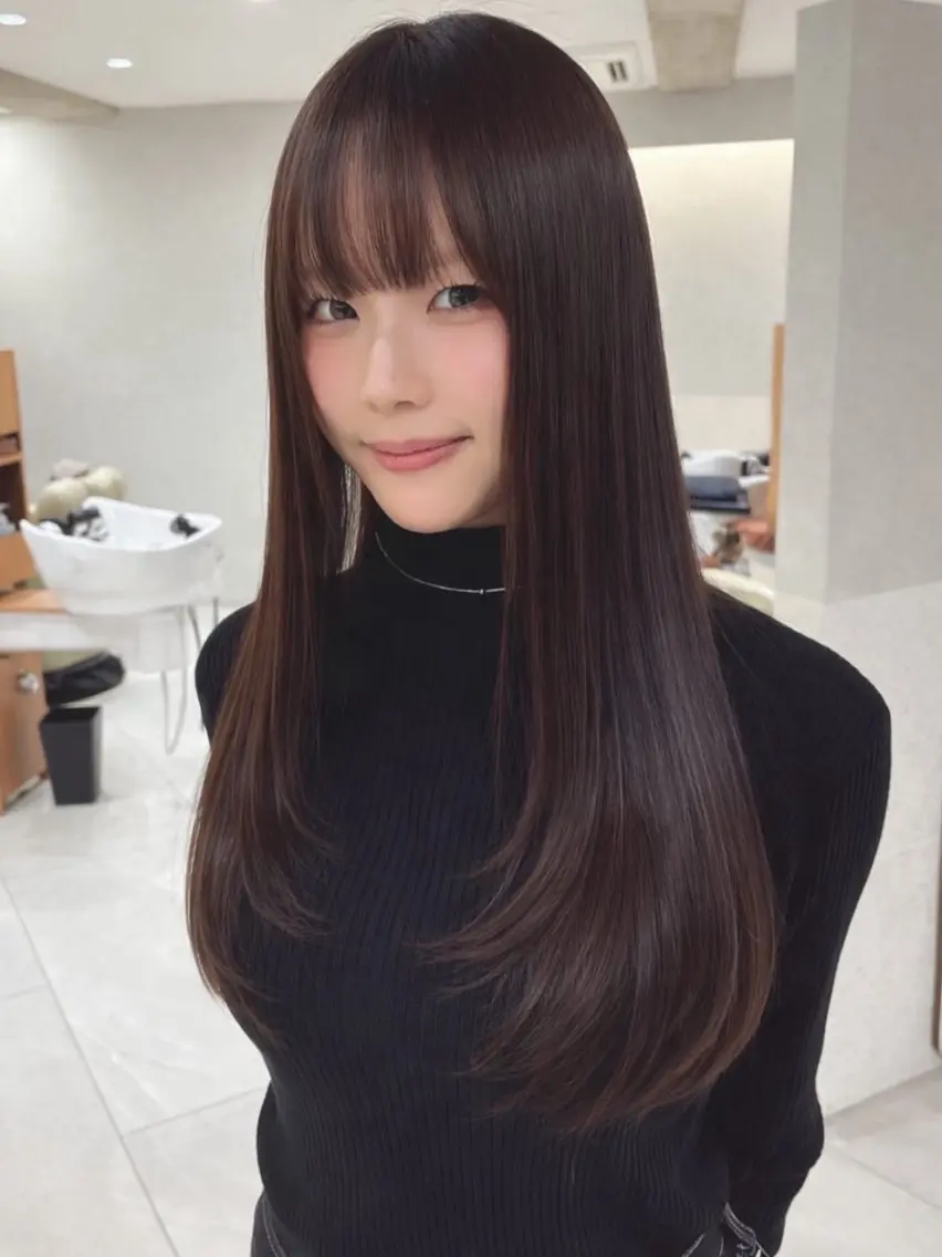 ロング ショート/くびれボブ /MAHIROのヘアスタイル