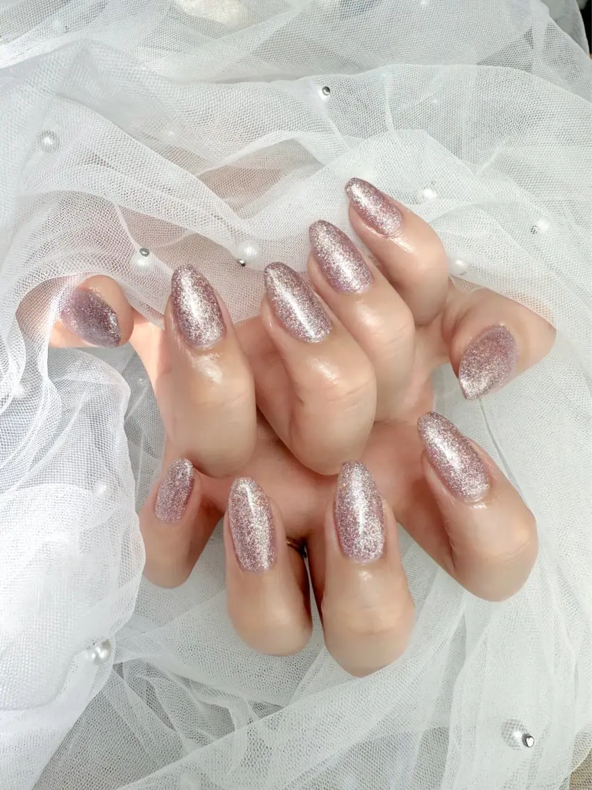 ネイル ラメ(グリッター) ワンカラーネイル ハンドネイル mimo*lash 🩰kanatsuのネイルデザイン