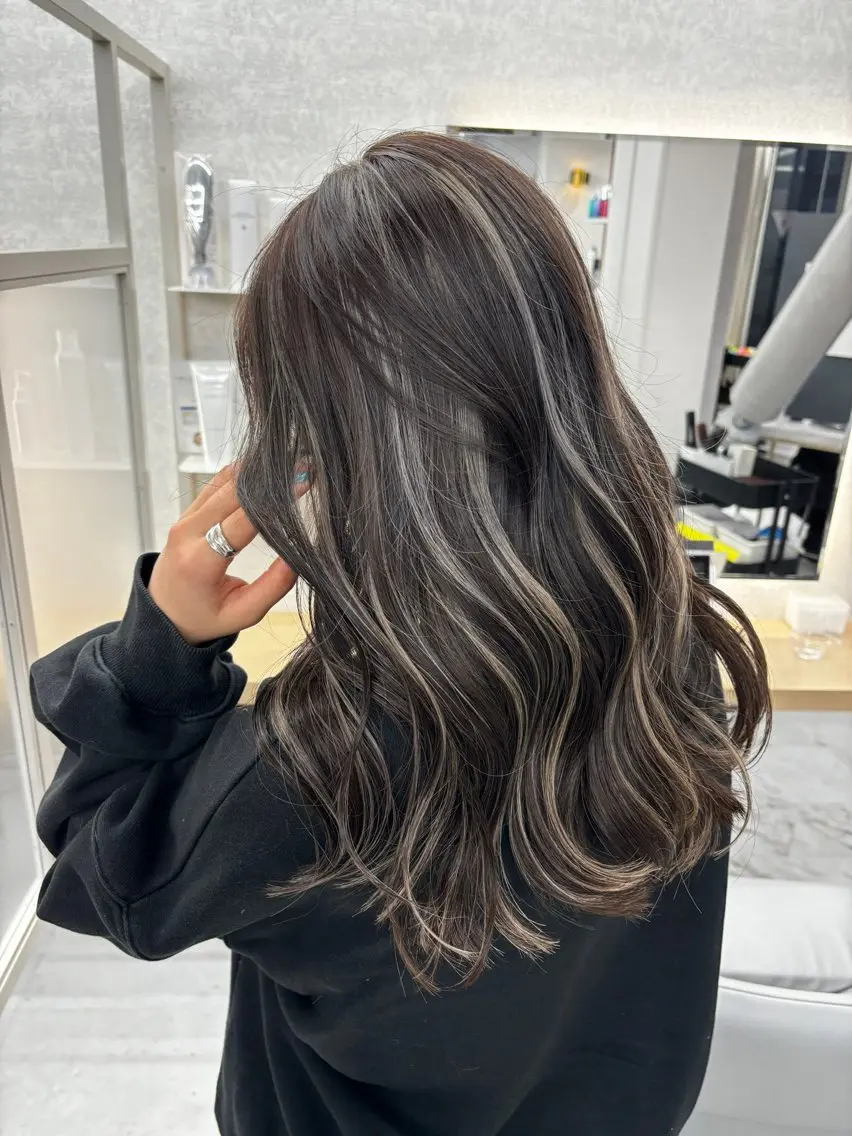ロング カット ヘアカラー トリートメント 今話題の艶髪矯正 美艶カラー/FUKAのヘアスタイル