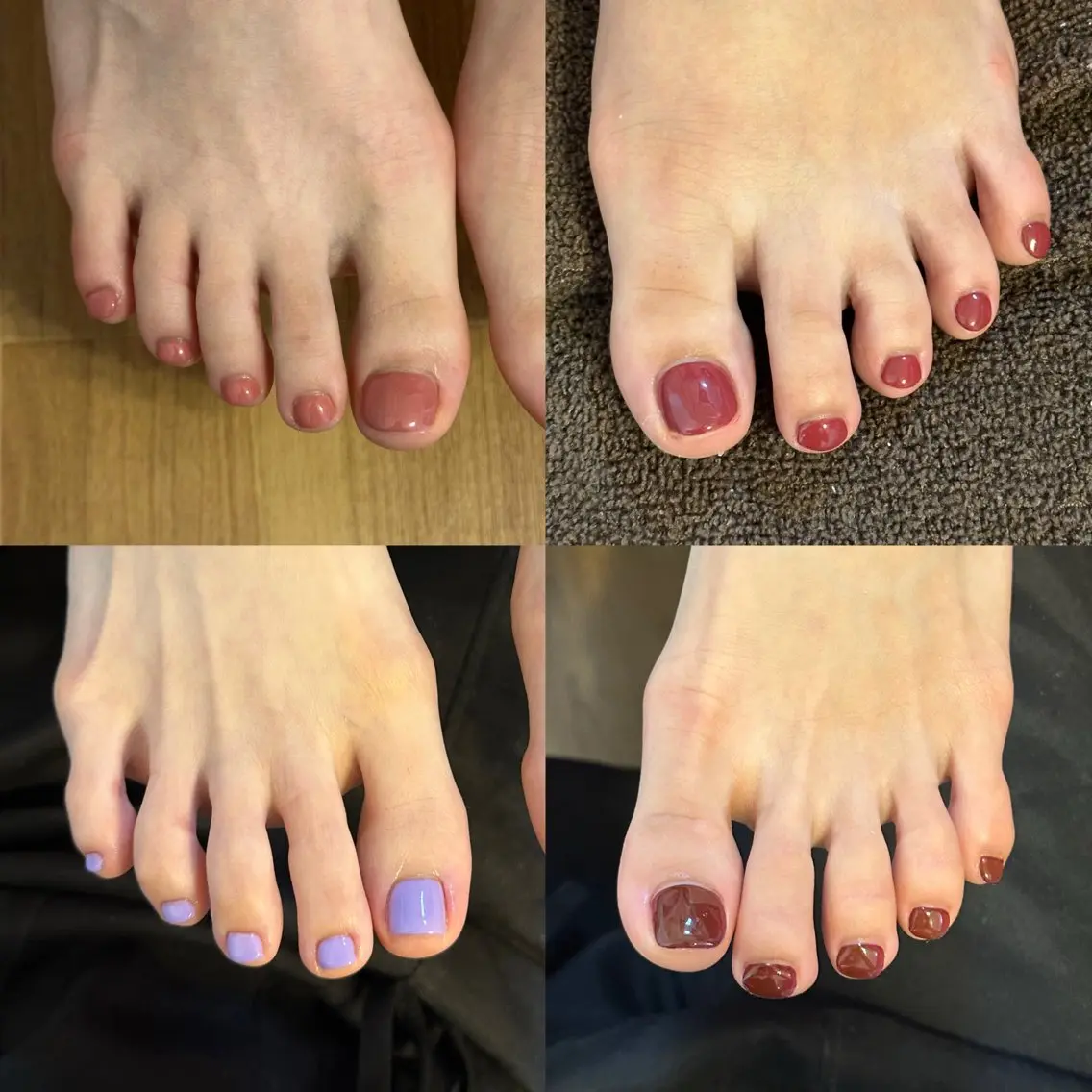 ネイル ワンカラーネイル フットネイル Nail salon 724 ようきのネイルデザイン
