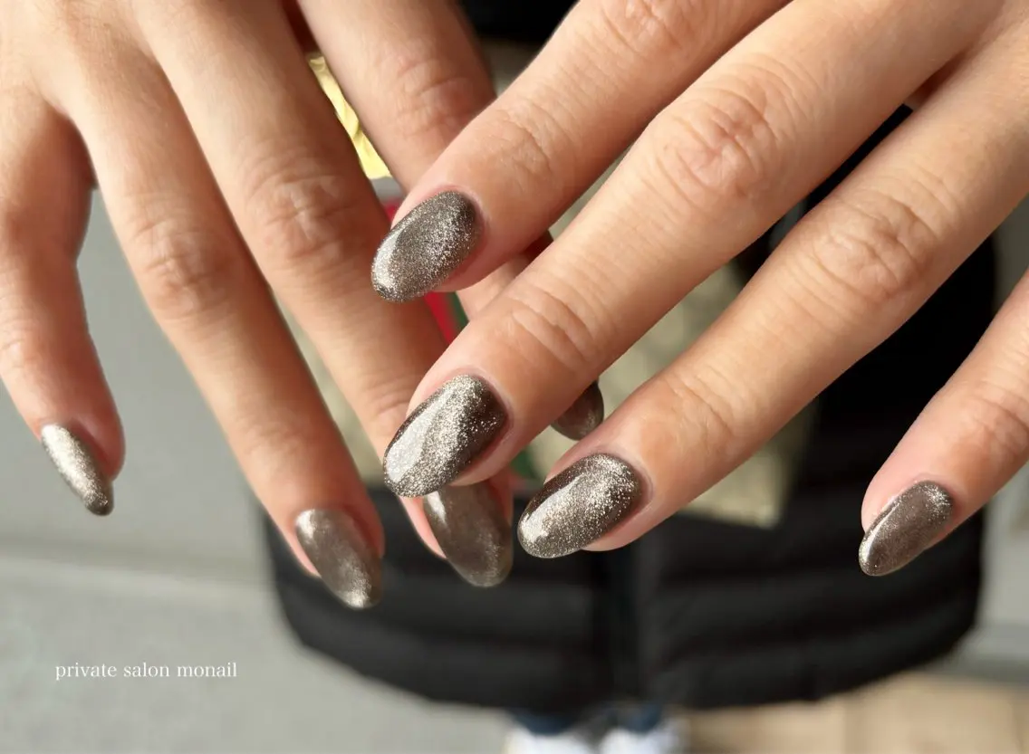 ネイル マグネットネイル ハンドネイル nail salon monailのネイルデザイン