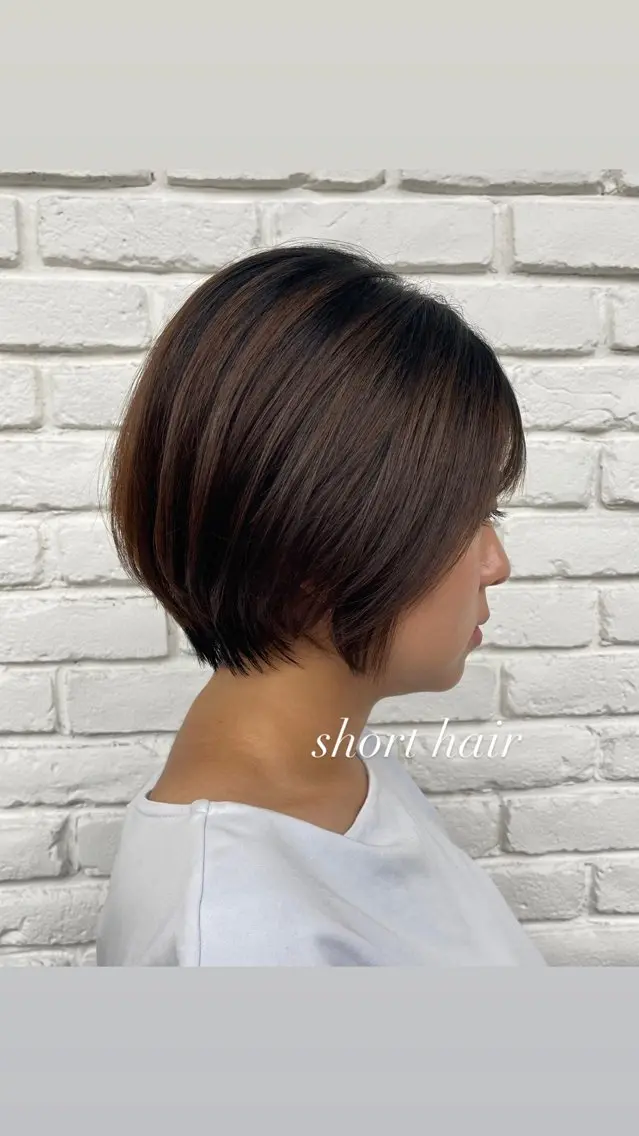 ショート カット ヘアセット ♡レイヤーボブ パーマ/うらら♡のヘアスタイル