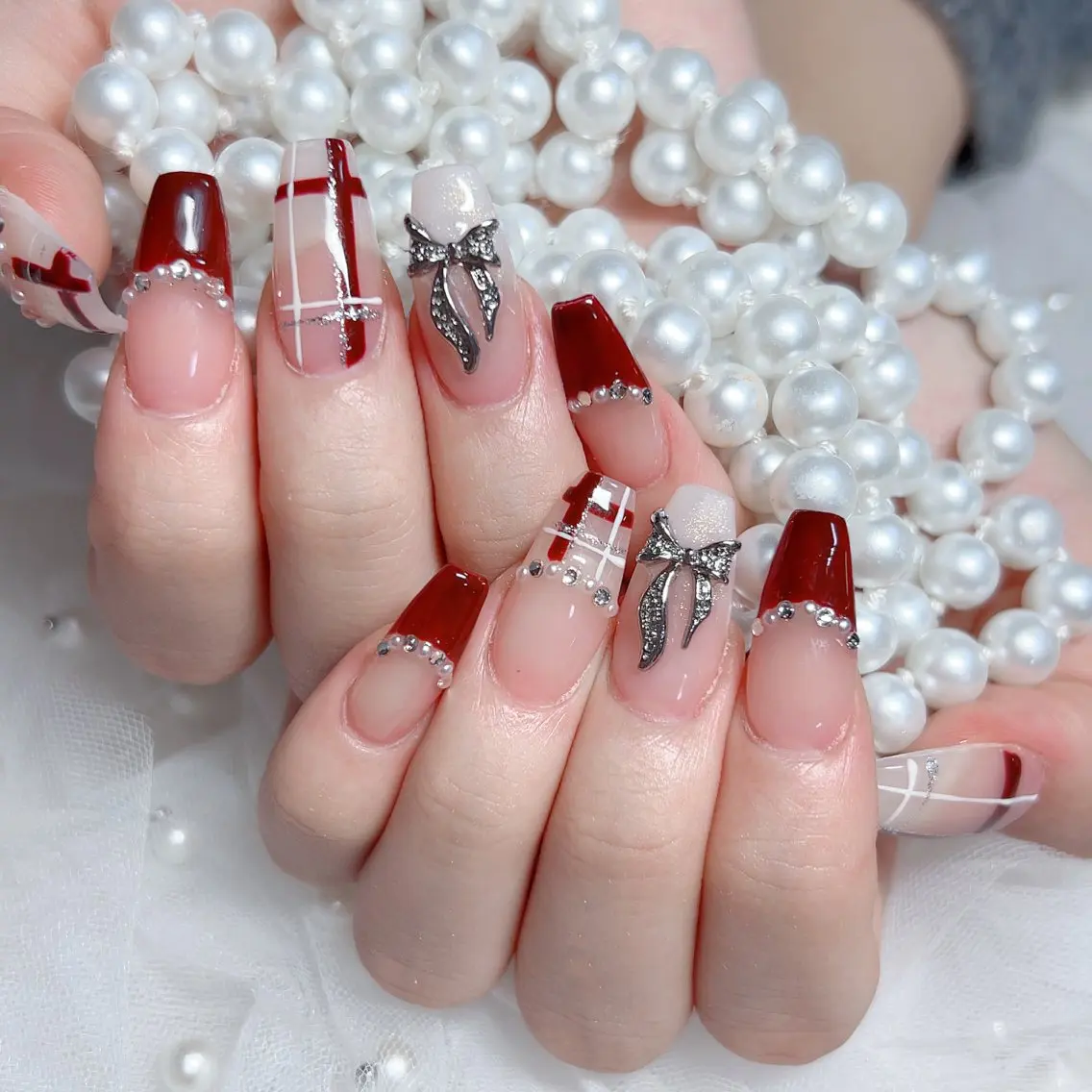 ネイル ハンドネイル M 🌷Nail 長さだし専門店のネイルデザイン
