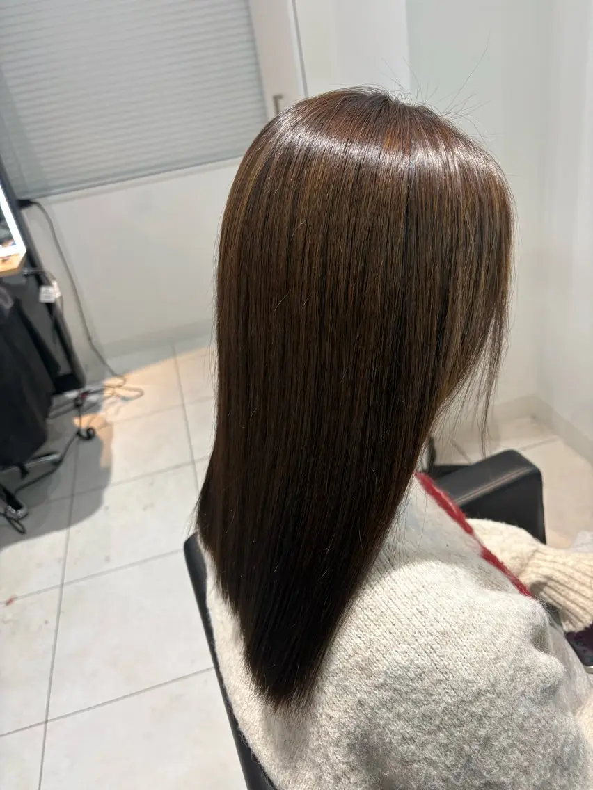 髪質改善カラーの写真