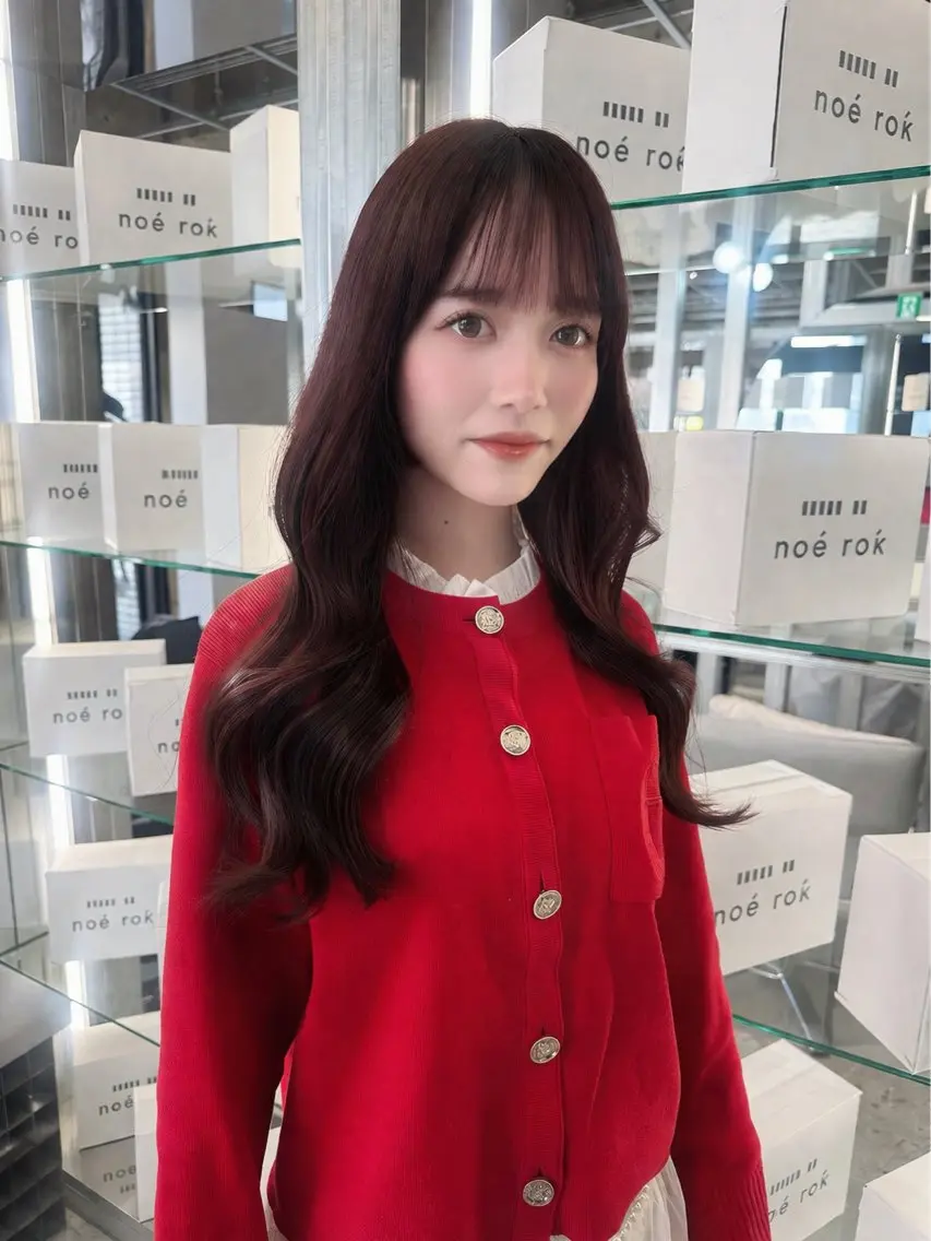 ロング カラー カット ヘアカラー トリートメント レイヤーカット🪽‪ Natsuki🤍のヘアスタイル