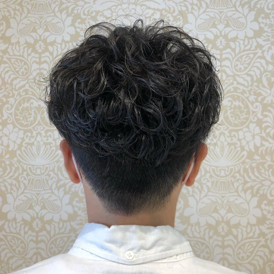 メンズ カット パーマ トリートメント 🐠寒色系×パーマ 櫻井　麿偉🐏のヘアスタイル