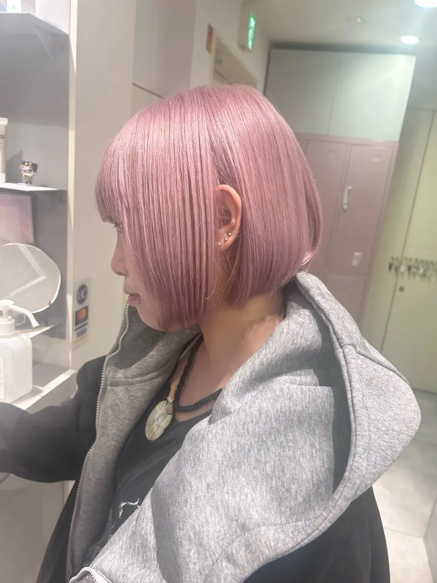 ショート カラー カット ヘアカラー トリートメント 赤みゼロカラー 藤並純のヘアスタイル
