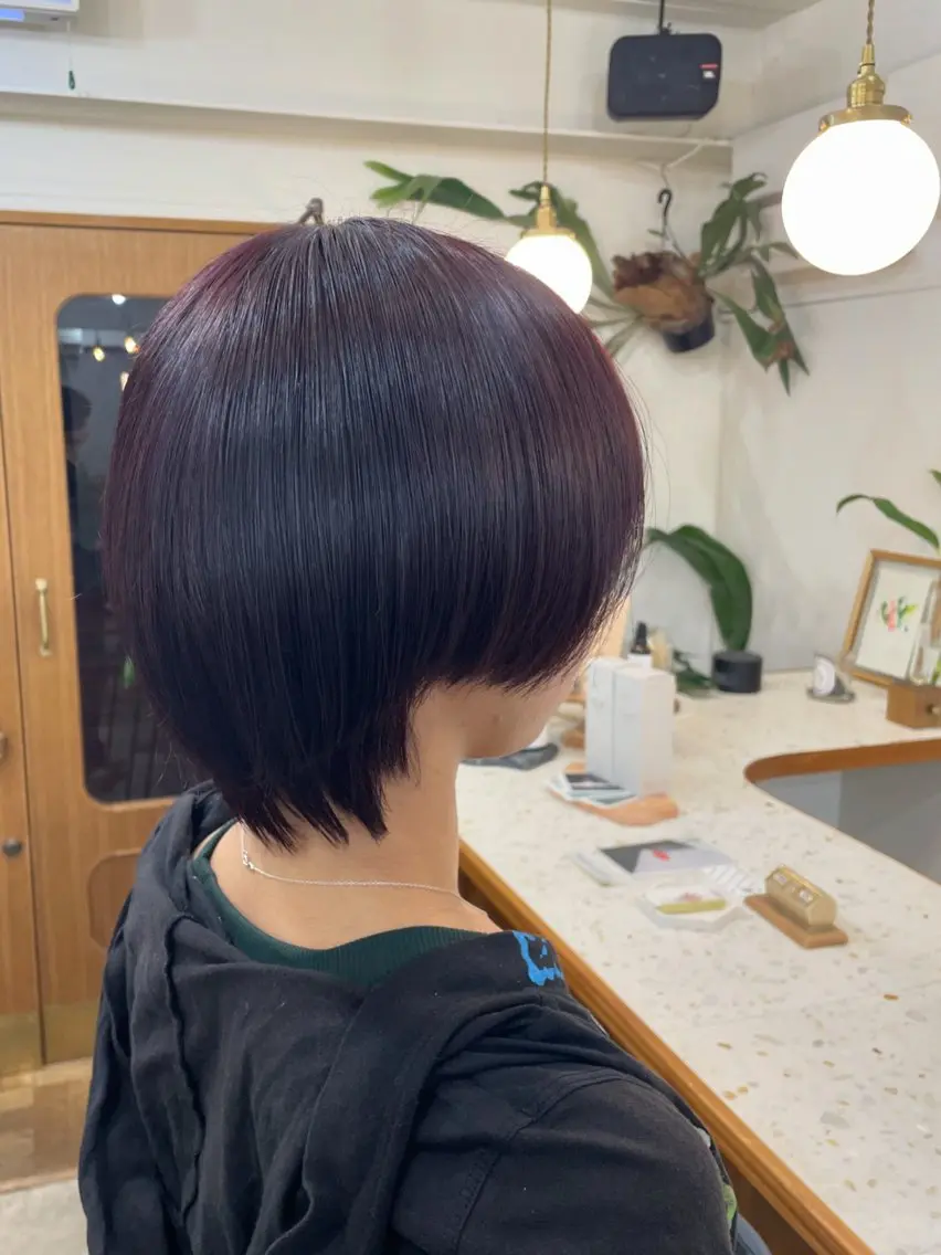 カラー レッドカラー Sugawara Emikaのヘアスタイル