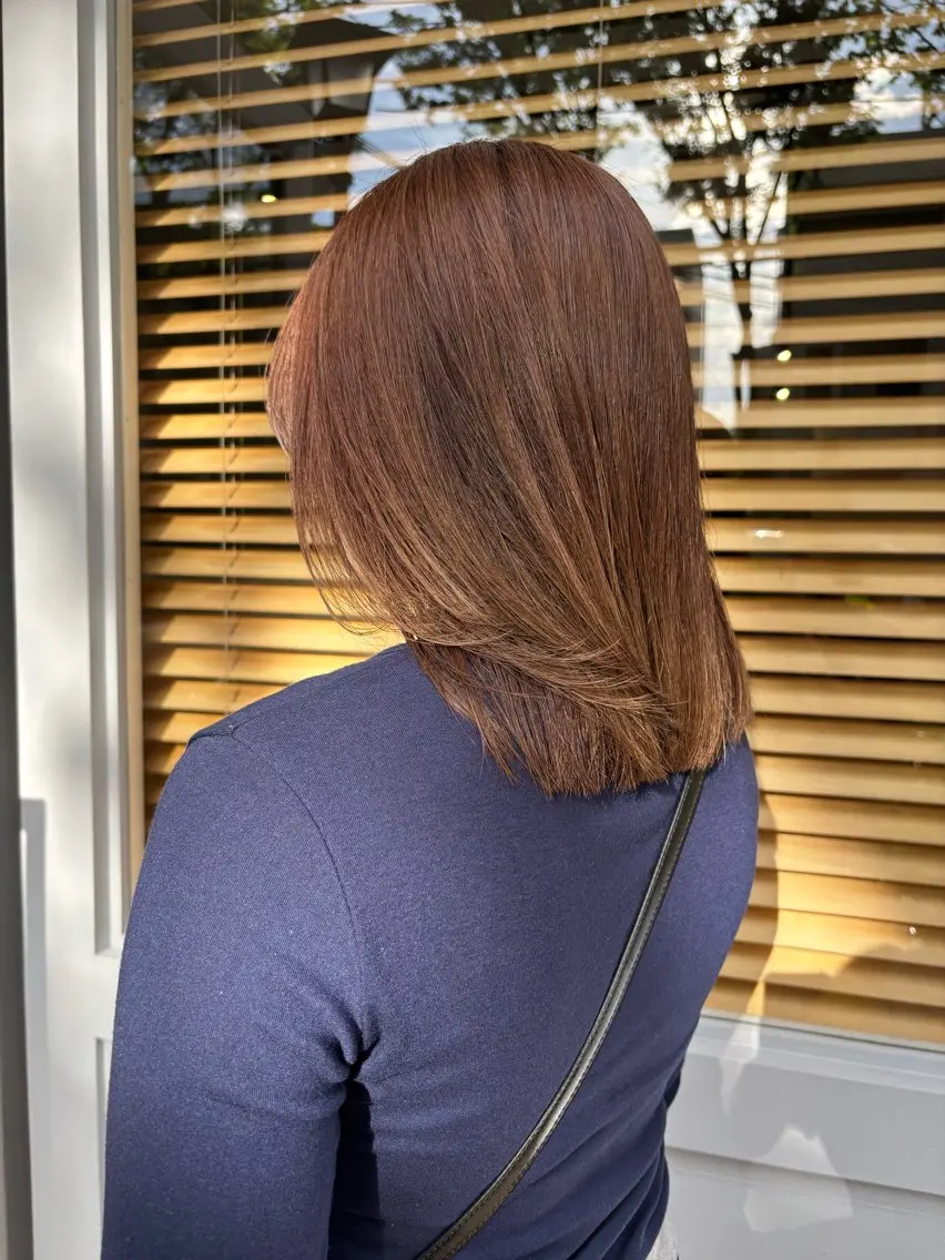 ミディアム カラー カット ヘアカラー 熊取谷 茉那のヘアスタイル