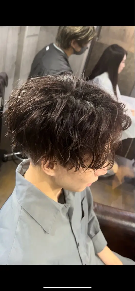 メンズ センターパート メンズパーマ カット パーマ 👑再現性◎北千住N o.1パーマYutoのヘアスタイル
