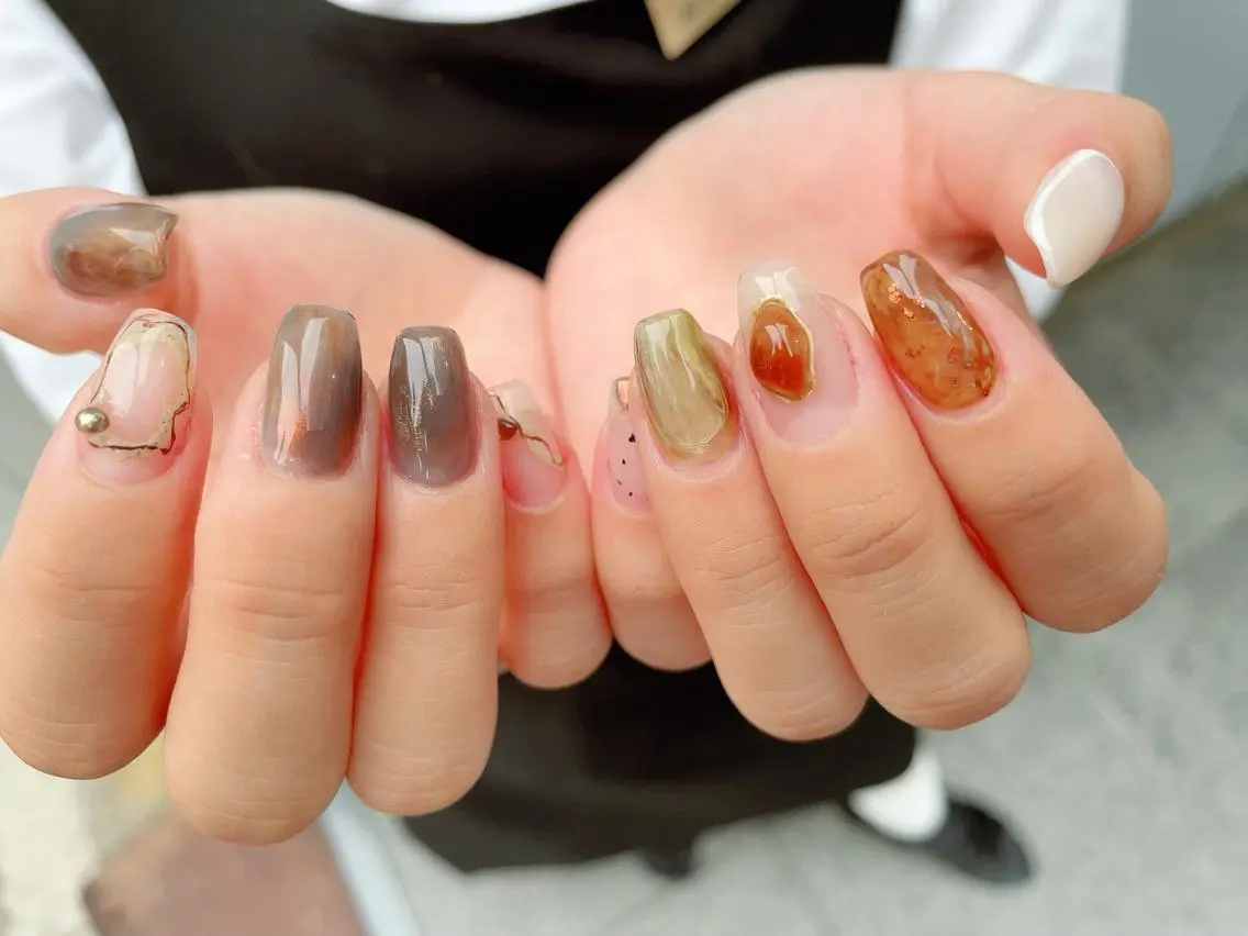 ネイル ニュアンスネイル ハンドネイル shimizu yuuのネイルデザイン