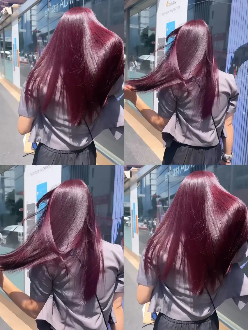 ロング 縮毛矯正 渡辺 杏斗龍のヘアスタイル
