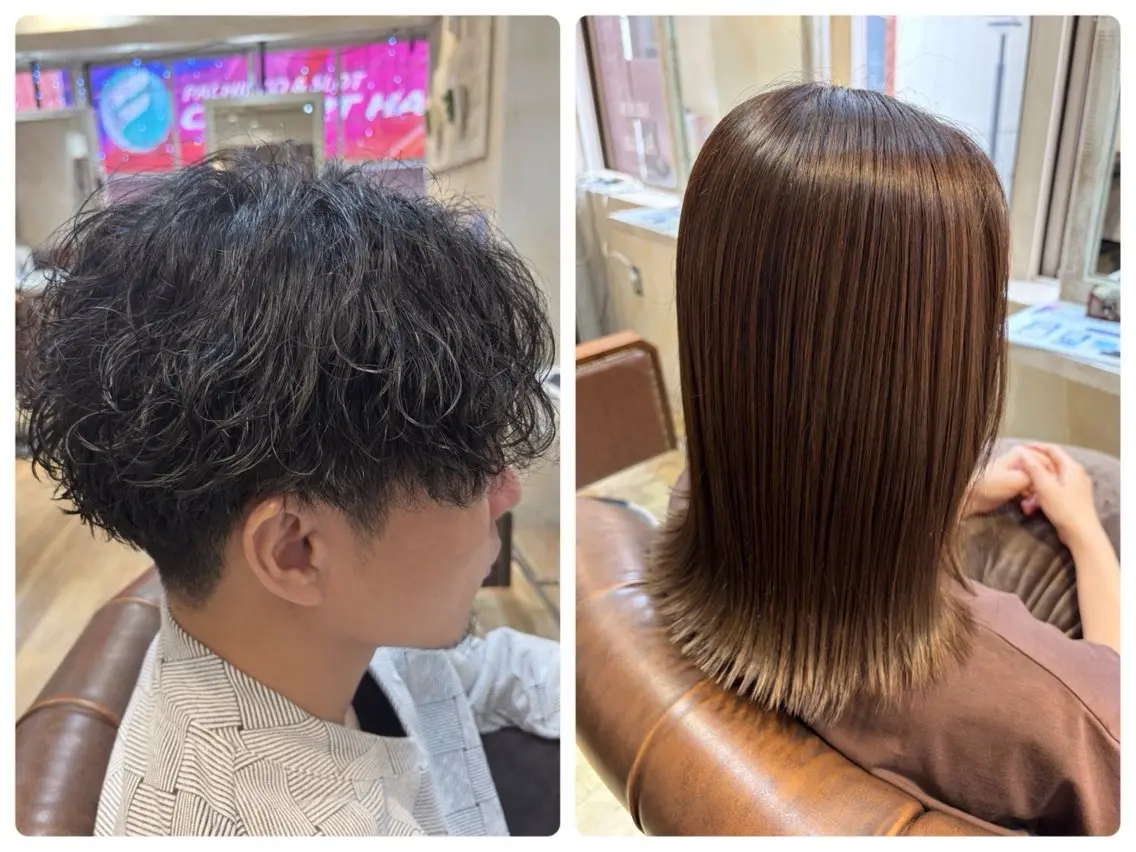 カット+頭皮ケアバブル+シャンプーブローの写真