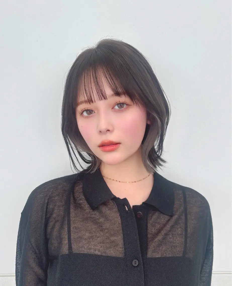 ミディアム カラー パーマ ボブ くびれヘア カット ヘアカラー 縮毛矯正 トリートメント 🍀本格ヘッドスパ 👑髪質改善🍀英司のヘアスタイル
