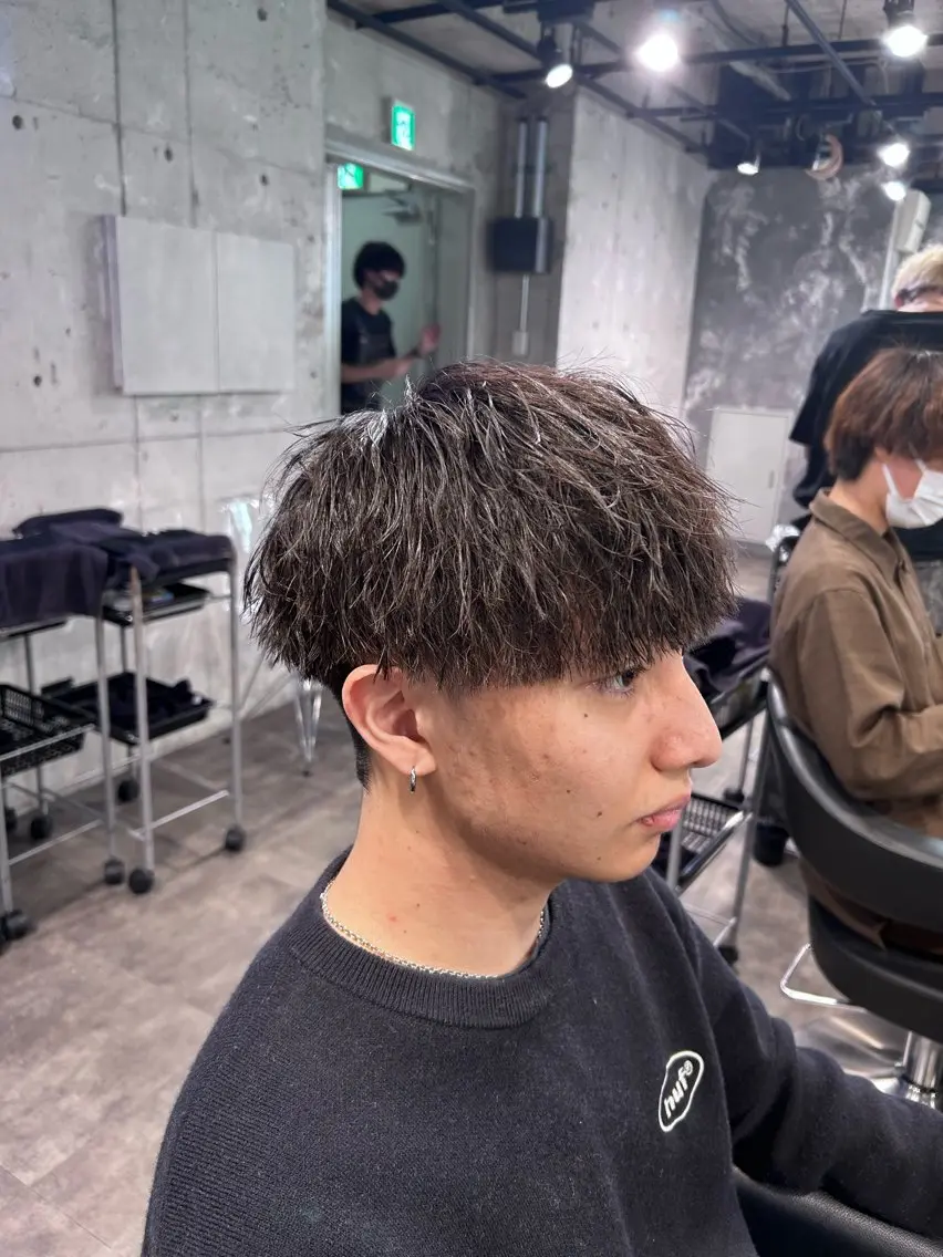 メンズ メンズパーマ カット パーマ メンズ特化美容師 💠チナツのヘアスタイル