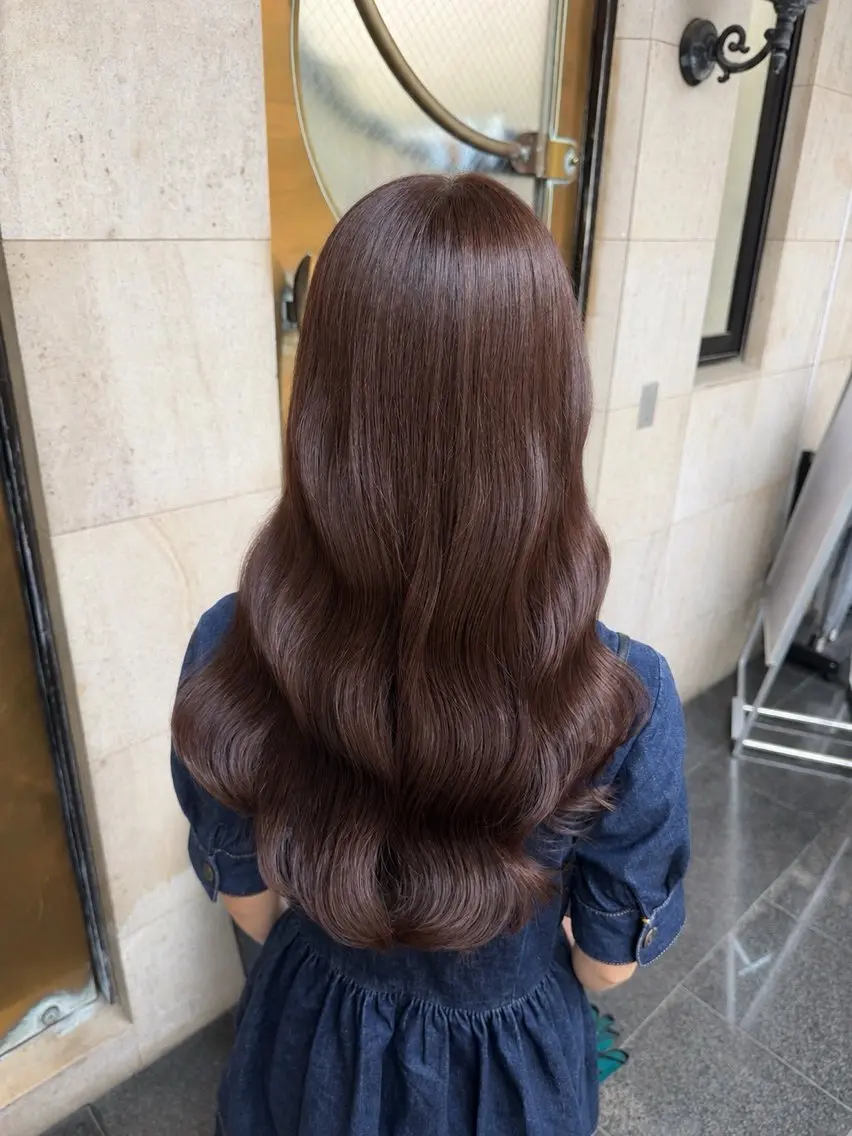 ロング カット ヘアカラー トリートメント 髪質改善/艶髪🦖 🤍SARA🤍のヘアスタイル