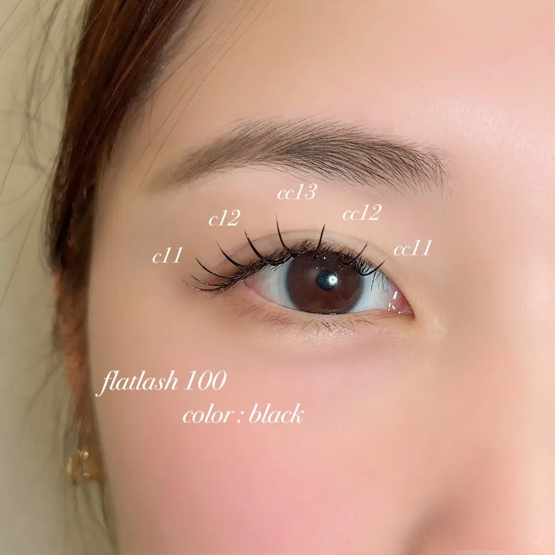 【ナチュラル可愛い🤍】フラットラッシュ100本の写真