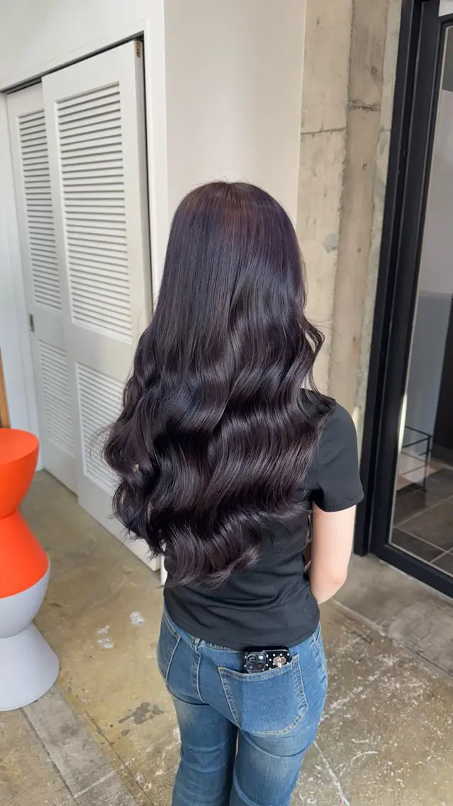 ロング カラー ブリーチ ラベンダーカラー ヘアカラー トリートメント MAUVE MIYUのヘアスタイル