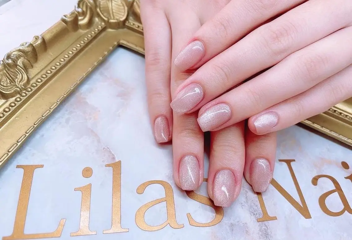 ネイル 入学式 ジェルネイル 卒業式 キラキラネイル ロングネイル Lilas Nailのネイルデザイン