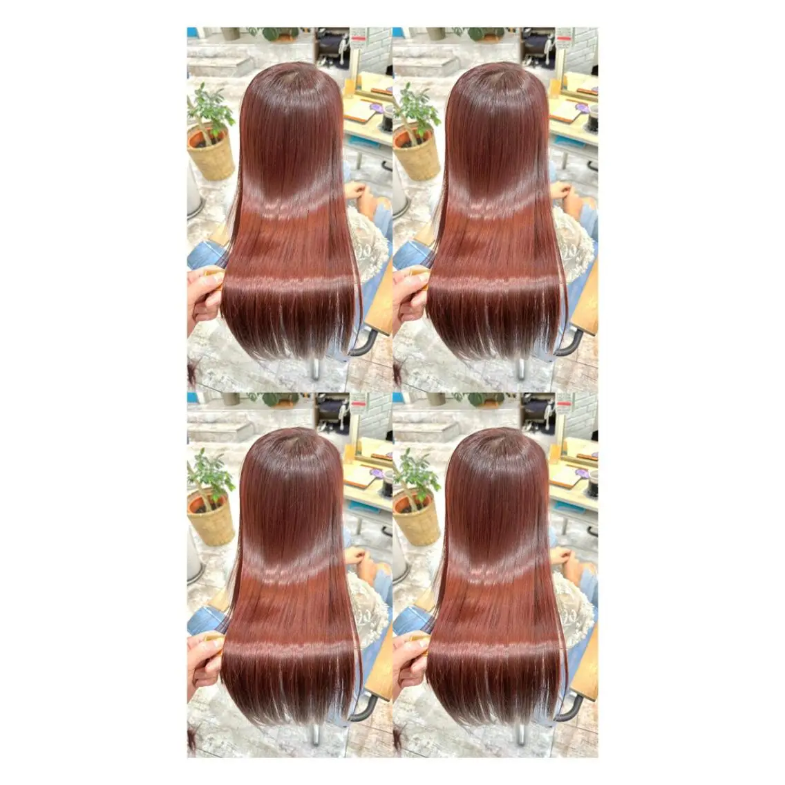 ロング カラー 透明感カラー 髪質改善 縮毛矯正 トリートメント カット ヘアカラー トリートメント 店長✨レイヤー✖️ 髪質改善✖️韓国ヘアのヘアスタイル