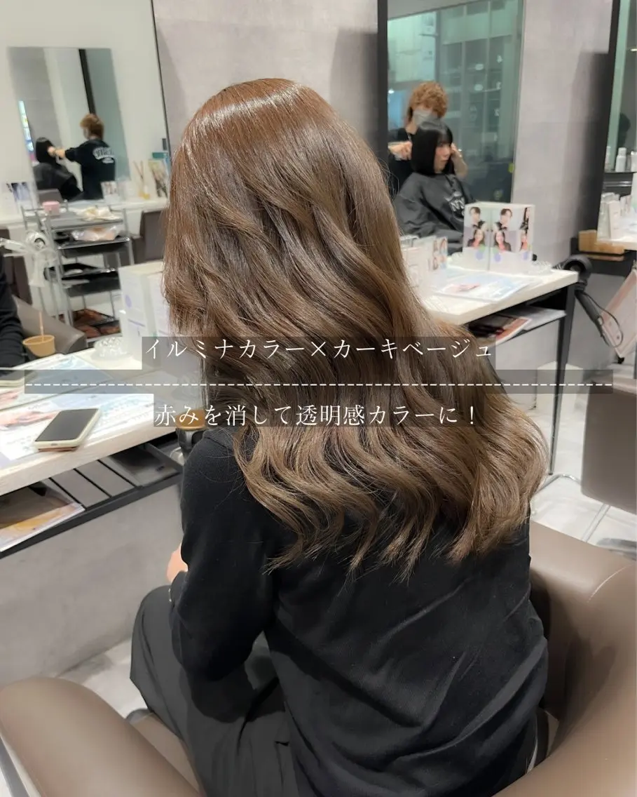 セミロング カラー Grow by NYNY 坂本 理輝のヘアスタイル