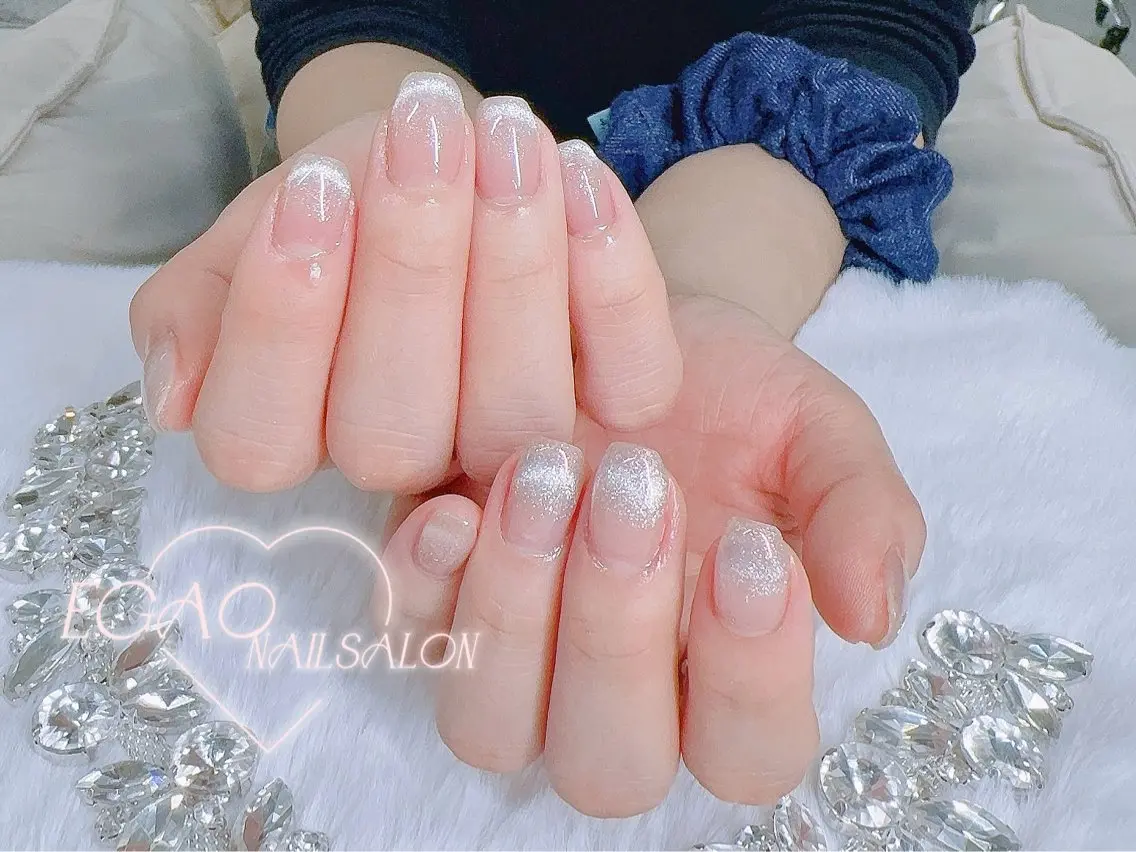 ネイル アートネイル フットネイル フレンチネイル ジェルネイル グラデーション ハンドネイル EGAO NAIL 錦糸町店のネイルデザイン