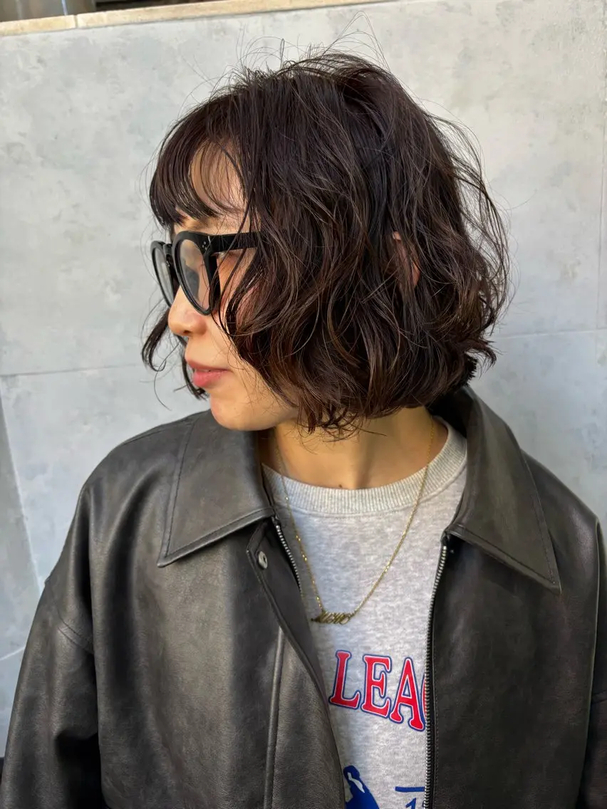 似合わせカット✂️➕ニュアンスパーマ👩‍🦱の写真