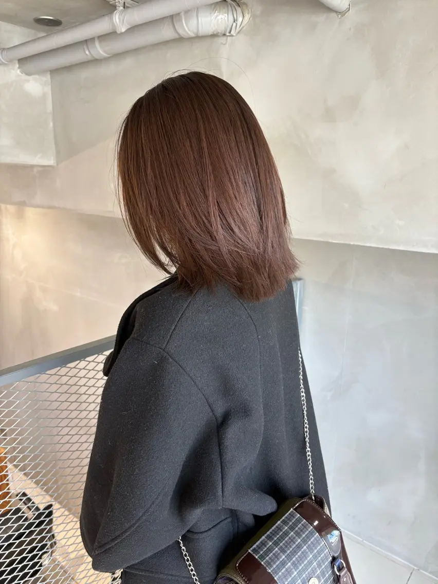 ミディアム カラー カット ヘアカラー トリートメント 透明感カラー🫧 nanohaのヘアスタイル