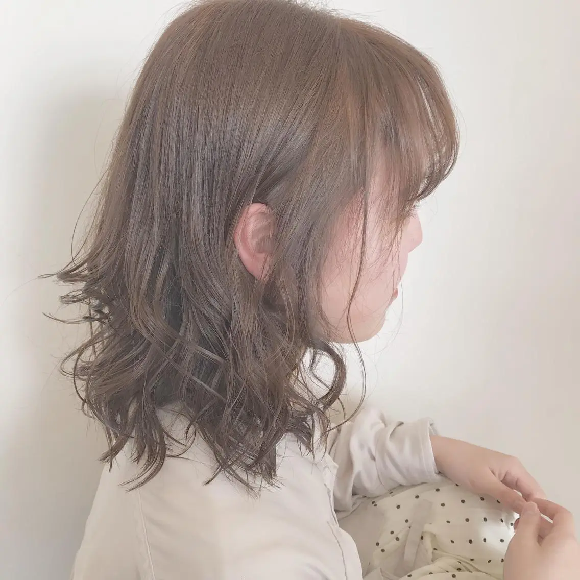 カラー ベージュカラー ミルクティーベージュ 似合わせカット🌼 後藤友香のヘアスタイル