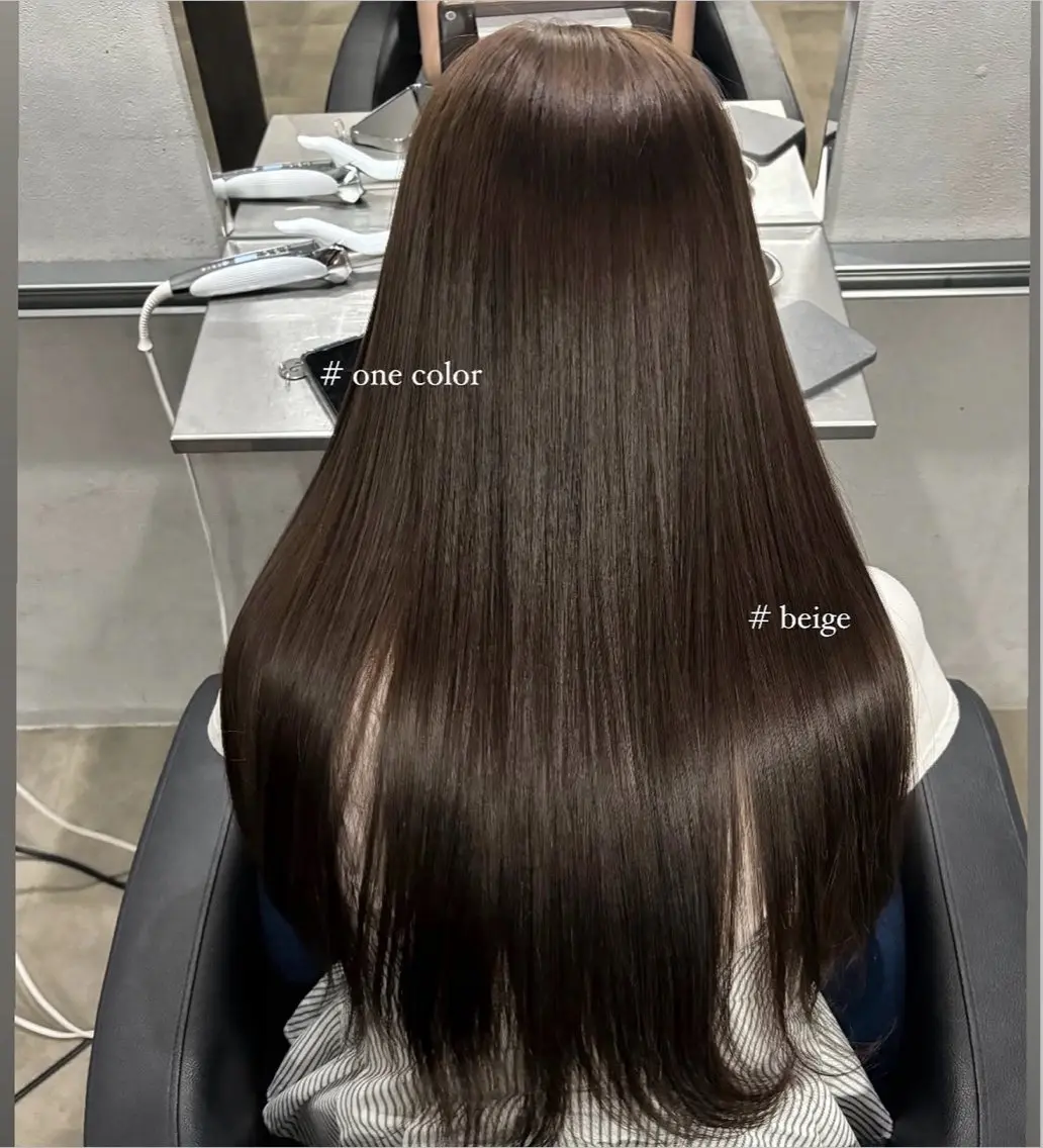 ロング トリートメント カット ヘアカラー トリートメント Miharu / 透明感カラーのヘアスタイル