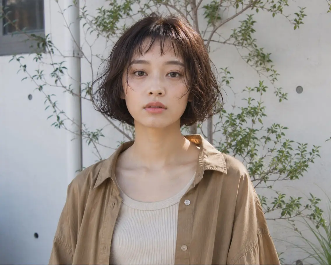 【29歳まで女性限定✨】 ボブニュアンスパーマ🌀＋似合わせカット＋贅沢トリートメントの写真