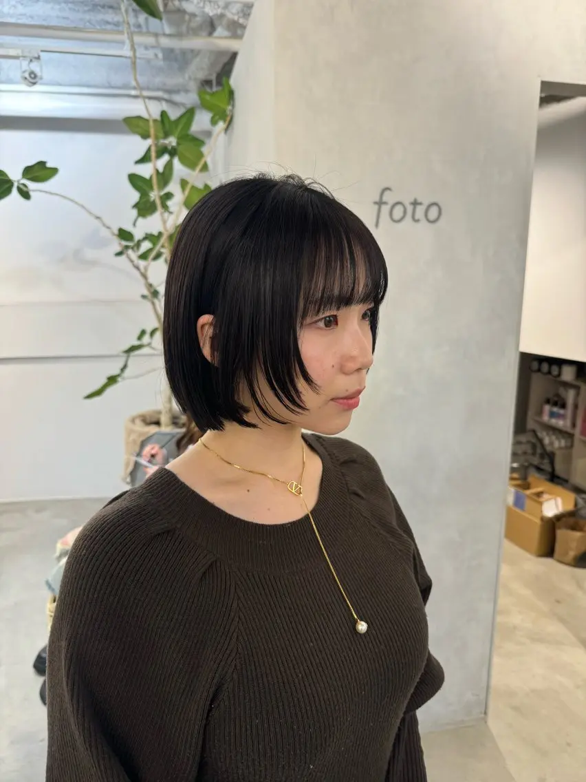 セミロング ヘアアレンジ カット ヘアカラー トリートメント 100%可愛い顔周り 💓レイヤー/しずくのヘアスタイル