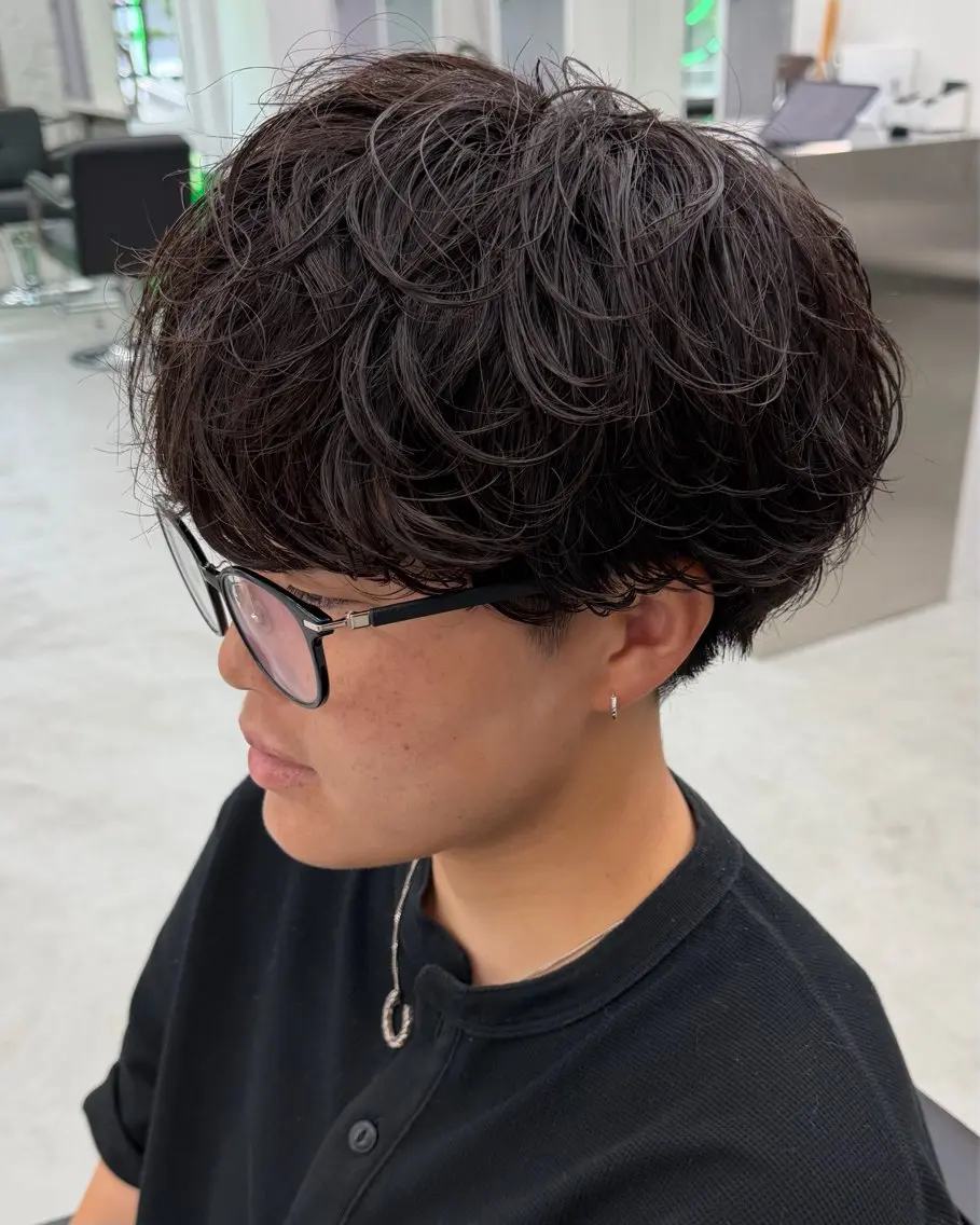 ショート パーマ メンズ カット パーマ メンズパーマ/矢場町 /NODE 下村透依のヘアスタイル