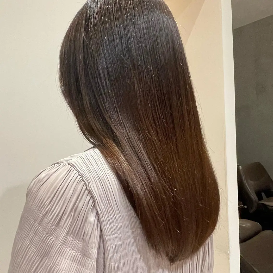 ロング カラー ヘアアレンジ レイヤーカット 高井瑠華🌼 ストカールカット特化のヘアスタイル