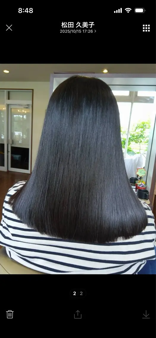 セミロング カット 加茂 響のヘアスタイル