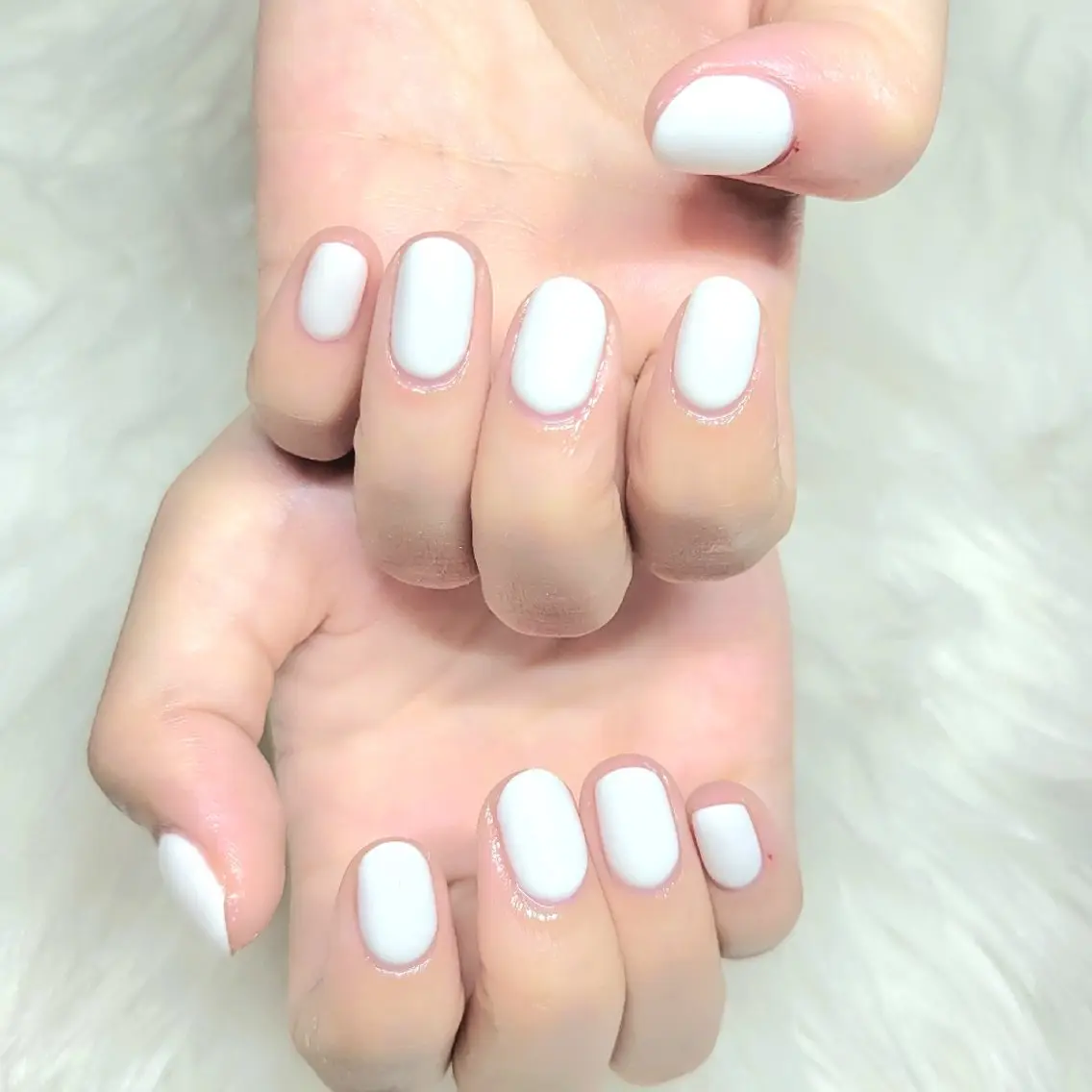 ネイル ワンカラーネイル ホワイト Natsumi 🦊  Nailのネイルデザイン