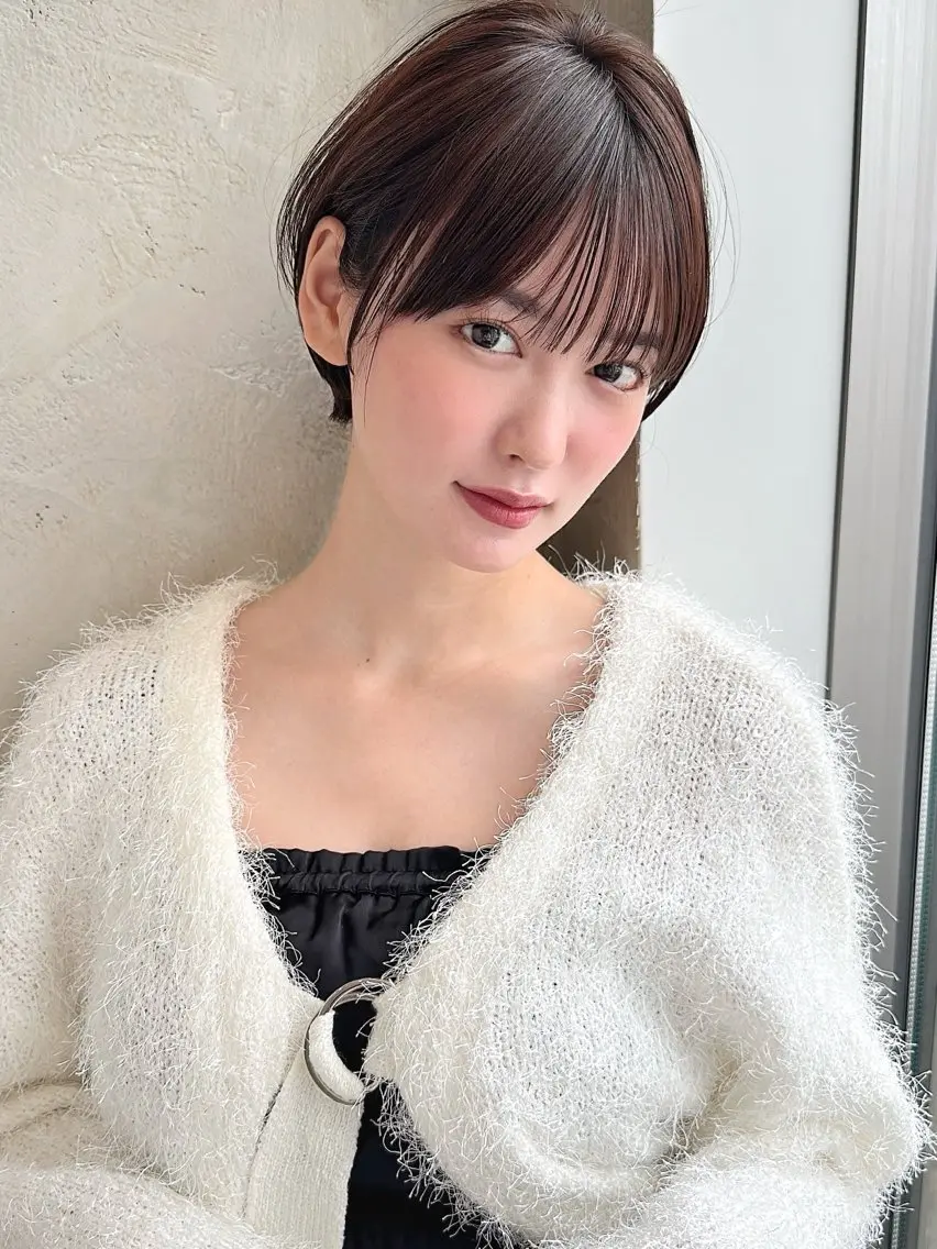 ショート カラー パーマ ショートボブ ボブ 似合わせカット ショートヘア 小顔カット カット ヘアカラー トリートメント ショート、ボブの神✨ 峯朋也✂︎✨のヘアスタイル