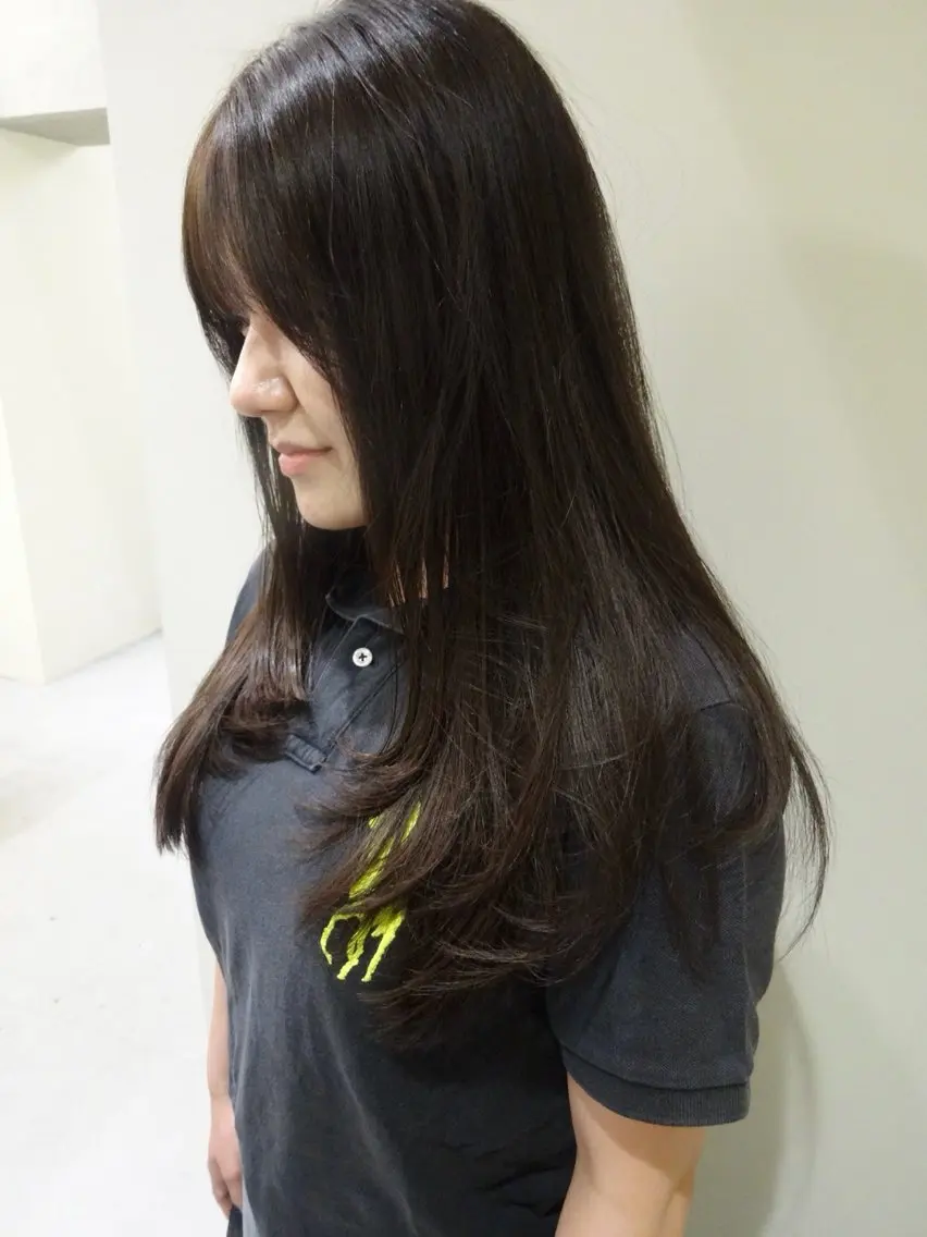ロング カラー ブラウンカラー 透明感カラー ayana /HUIのヘアスタイル